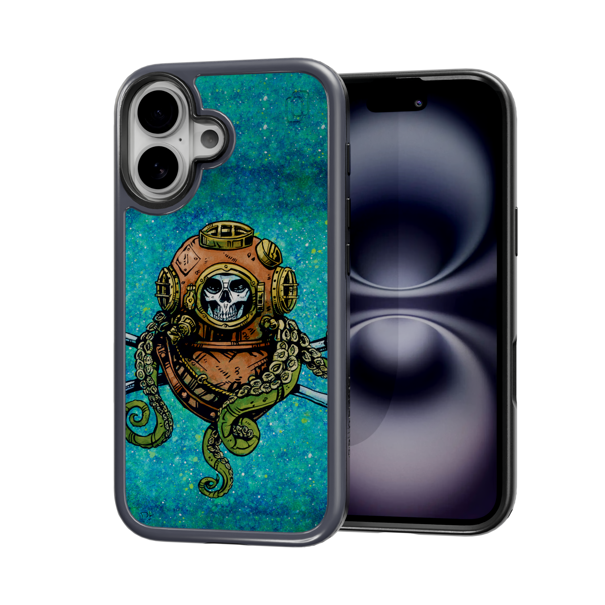 Diver Down by David Lozeau | iPhone 16 Series | Shock-Absorbent MagSafe® Case iPhone 16 / Future Dusk