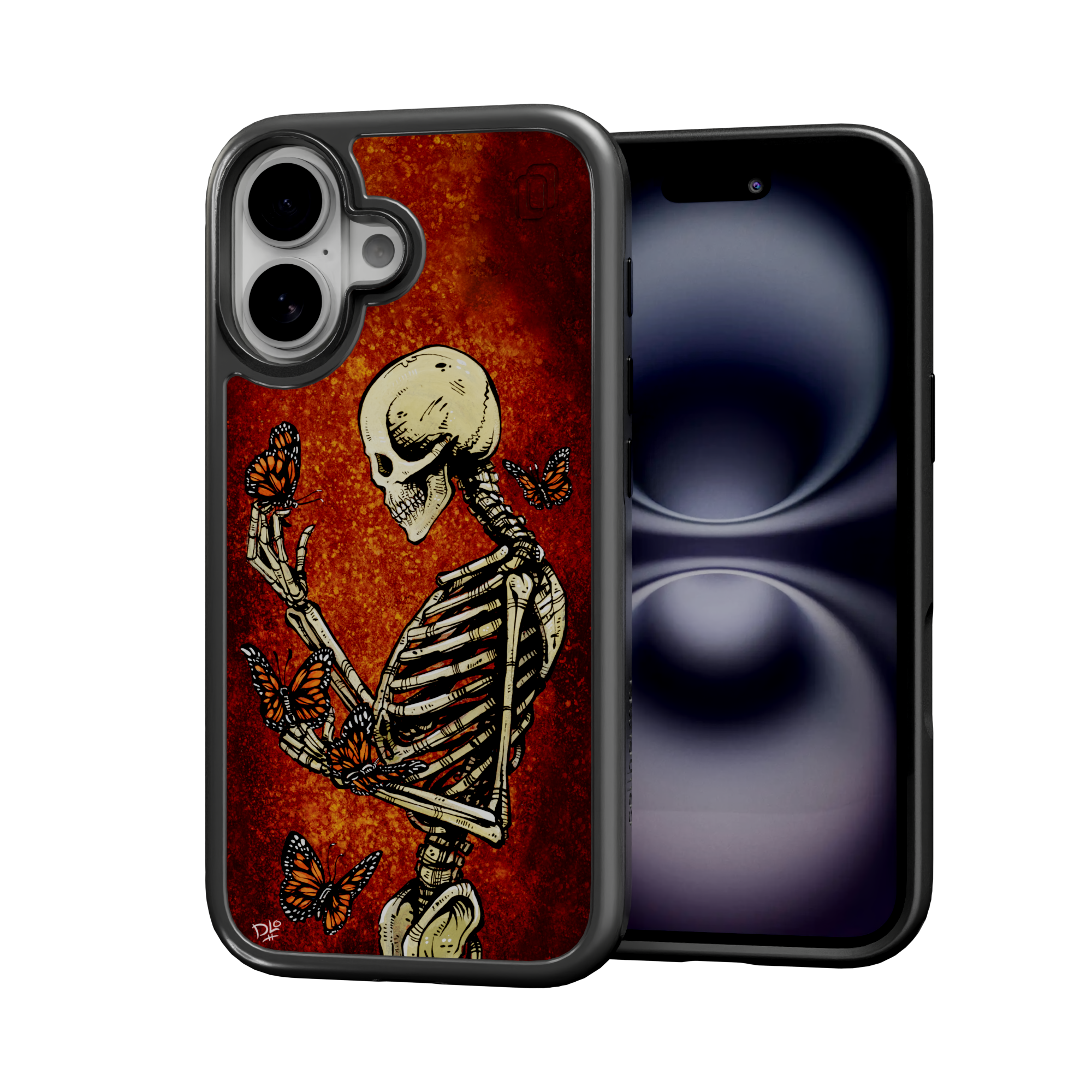 Metamorphosis by David Lozeau | iPhone 16 Series | Shock-Absorbent MagSafe® Case iPhone 16 / Onyx Black