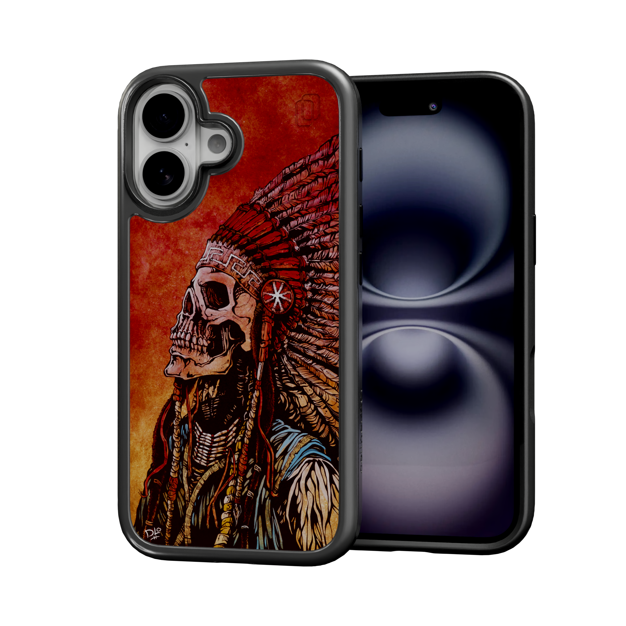 Spirit of a Nation by David Lozeau | iPhone 16 Series | Shock-Absorbent MagSafe® Case iPhone 16 / Onyx Black