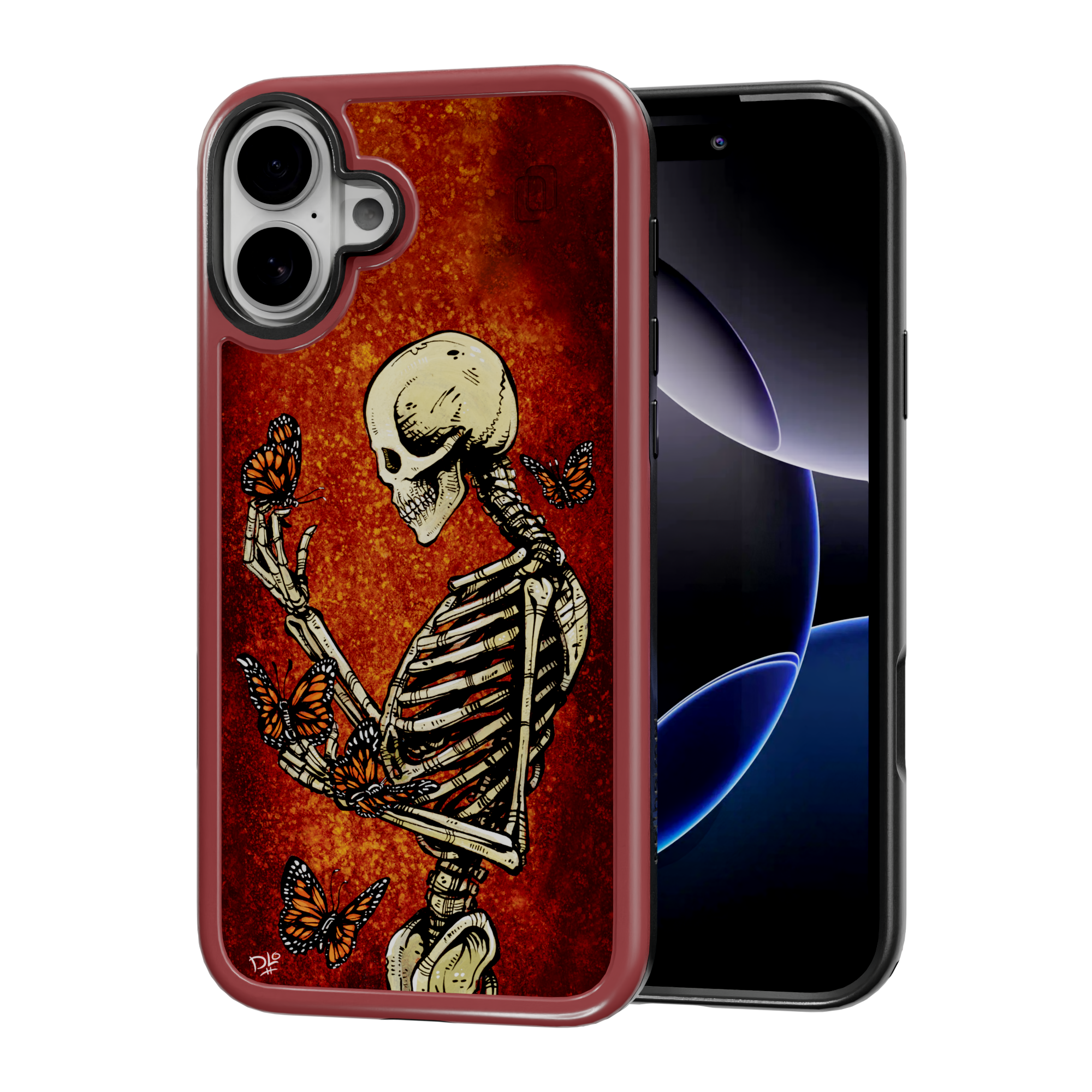 Metamorphosis by David Lozeau | iPhone 16 Series | Shock-Absorbent MagSafe® Case iPhone 16 Plus / Lava Red