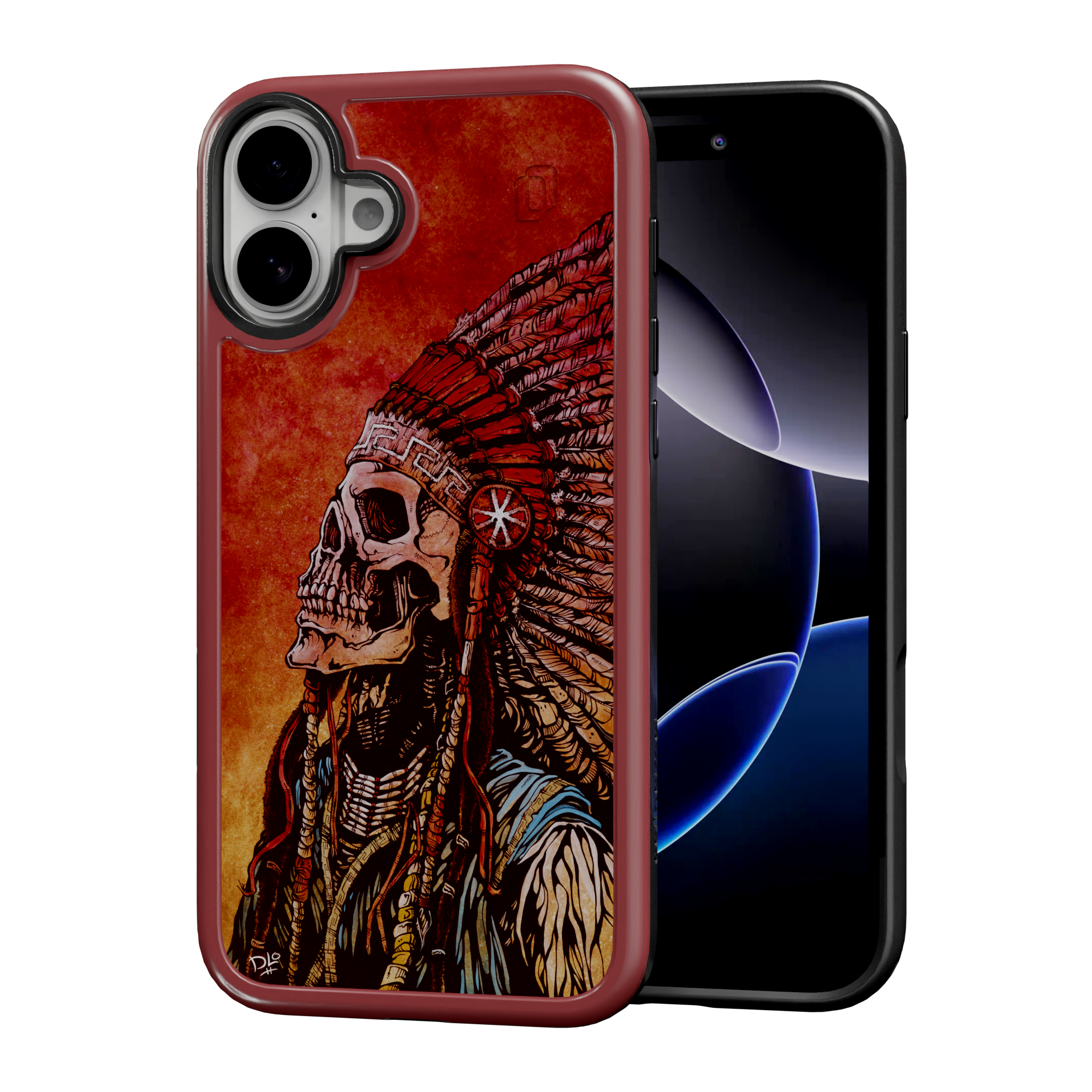 Spirit of a Nation by David Lozeau | iPhone 16 Series | Shock-Absorbent MagSafe® Case iPhone 16 Plus / Lava Red