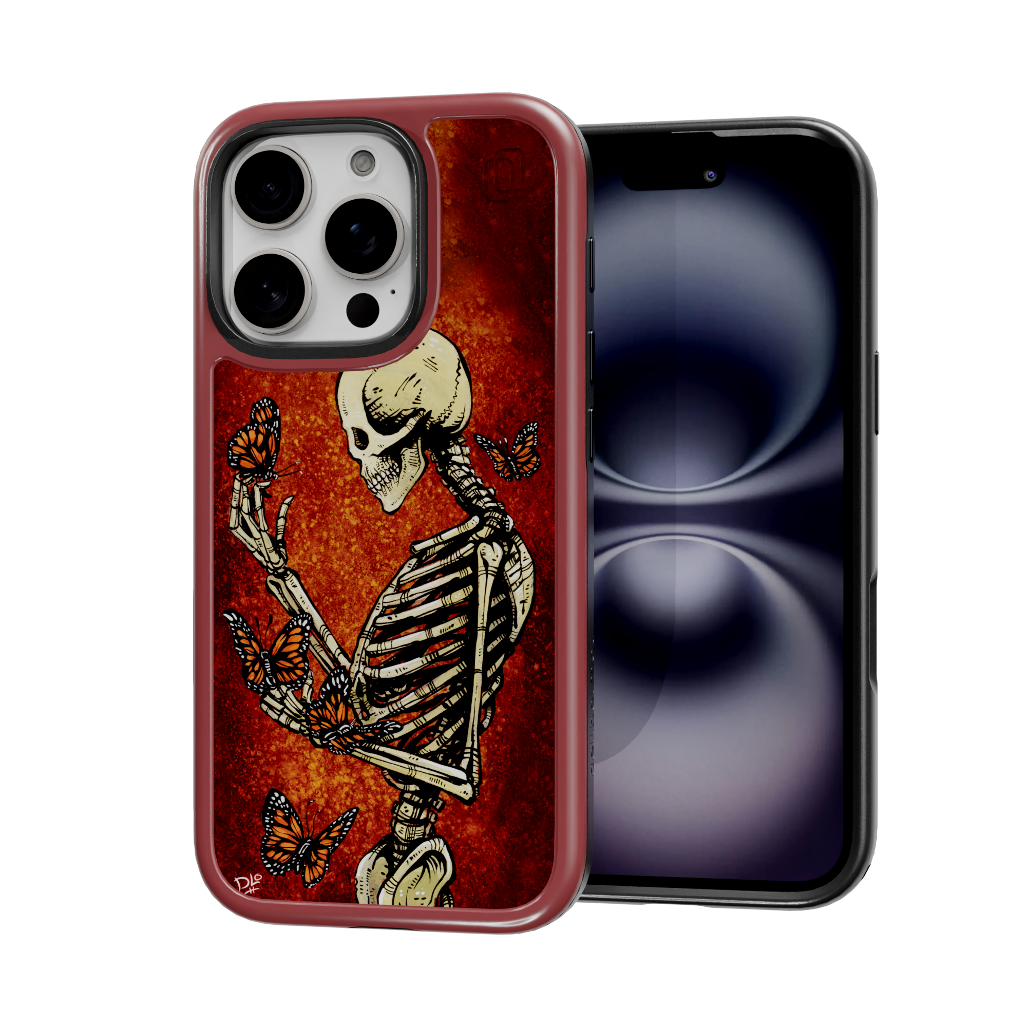 Metamorphosis by David Lozeau | iPhone 16 Series | Shock-Absorbent MagSafe® Case iPhone 16 Pro / Lava Red