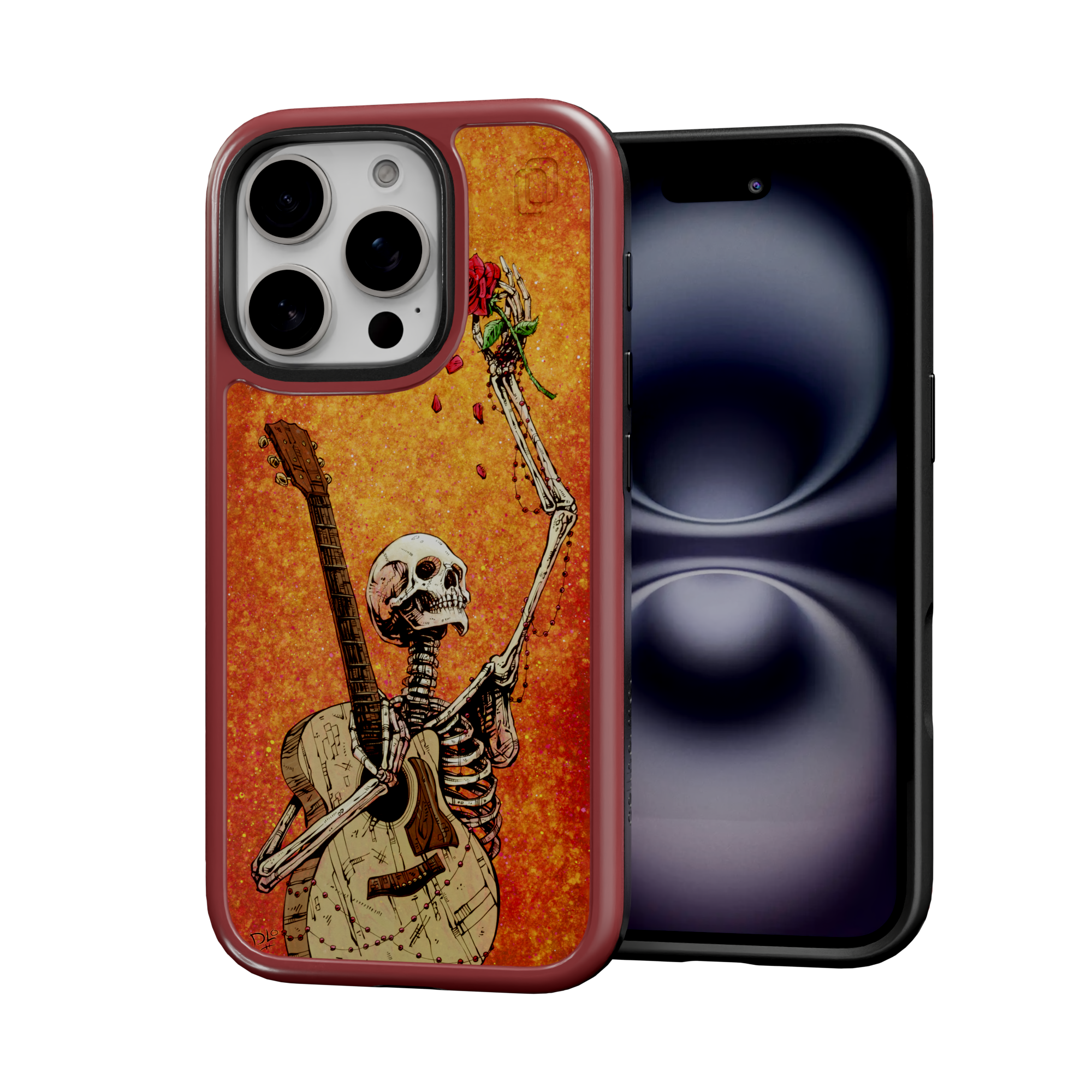 Until the Last Note by David Lozeau | iPhone 16 Series | Shock-Absorbent MagSafe® Case iPhone 16 Pro / Lava Red