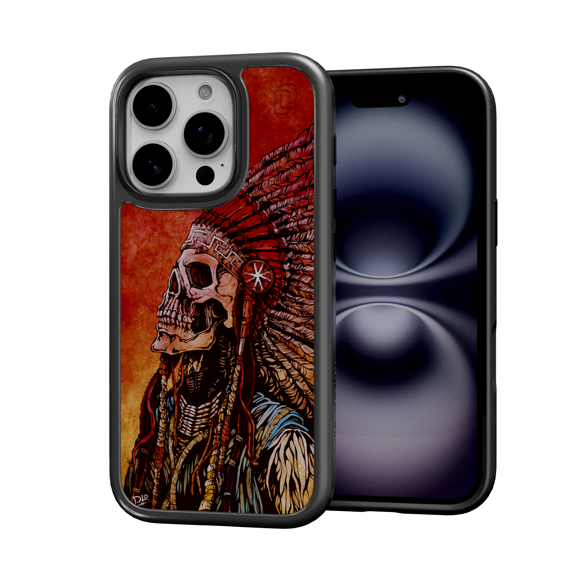 Spirit of a Nation by David Lozeau | iPhone 16 Series | Shock-Absorbent MagSafe® Case iPhone 16 Pro / Onyx Black