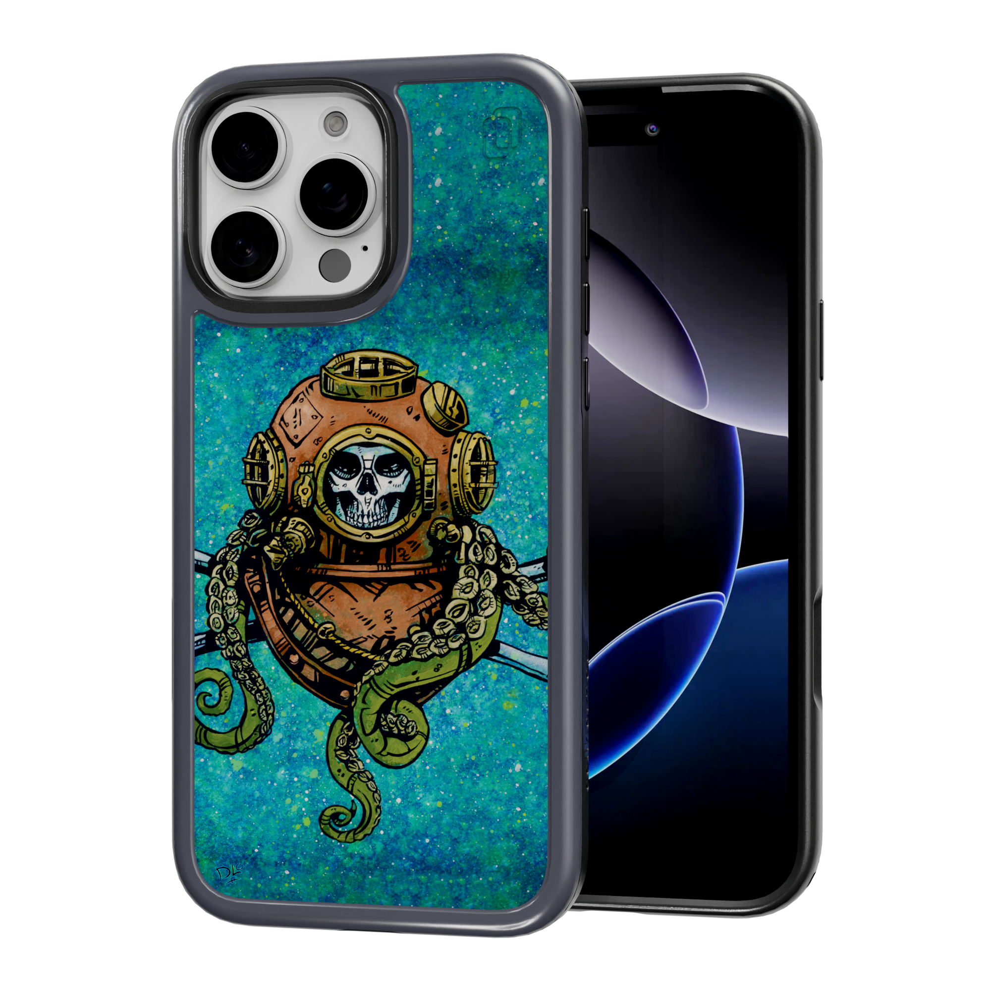 Diver Down by David Lozeau | iPhone 16 Series | Shock-Absorbent MagSafe® Case iPhone 16 Pro Max / Future Dusk