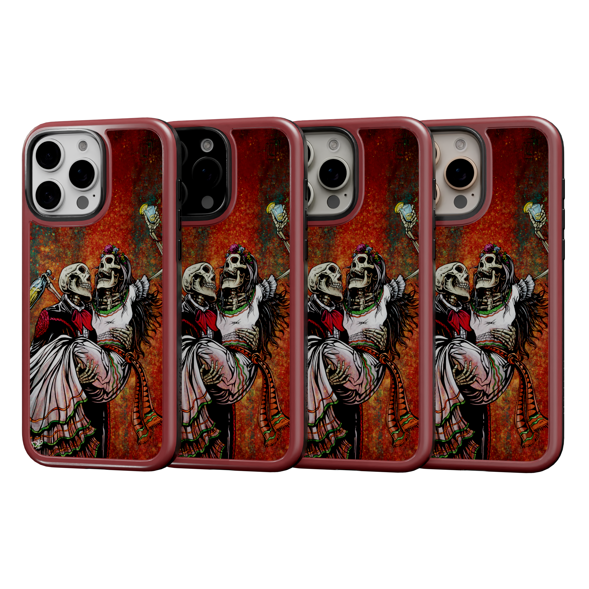 Bottoms Up by David Lozeau | iPhone 16 Series | Shock-Absorbent MagSafe® Case iPhone 16 Pro Max / Lava Red