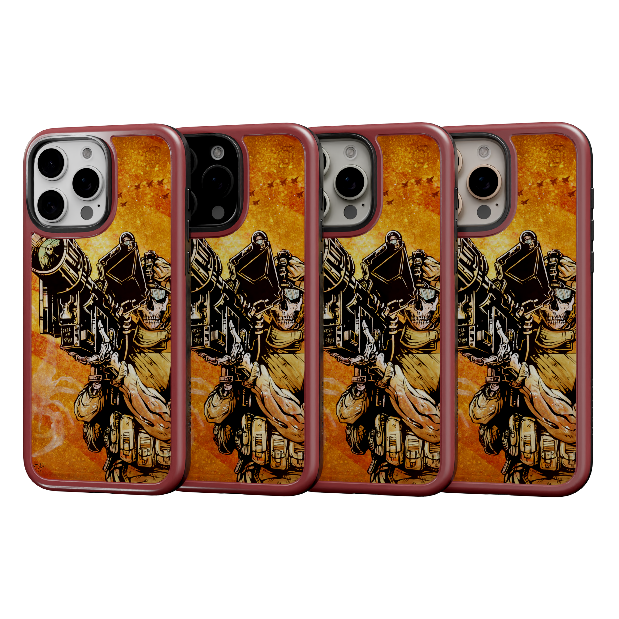 Feel the Sting by David Lozeau | iPhone 16 Series | Shock-Absorbent MagSafe® Case iPhone 16 Pro Max / Lava Red