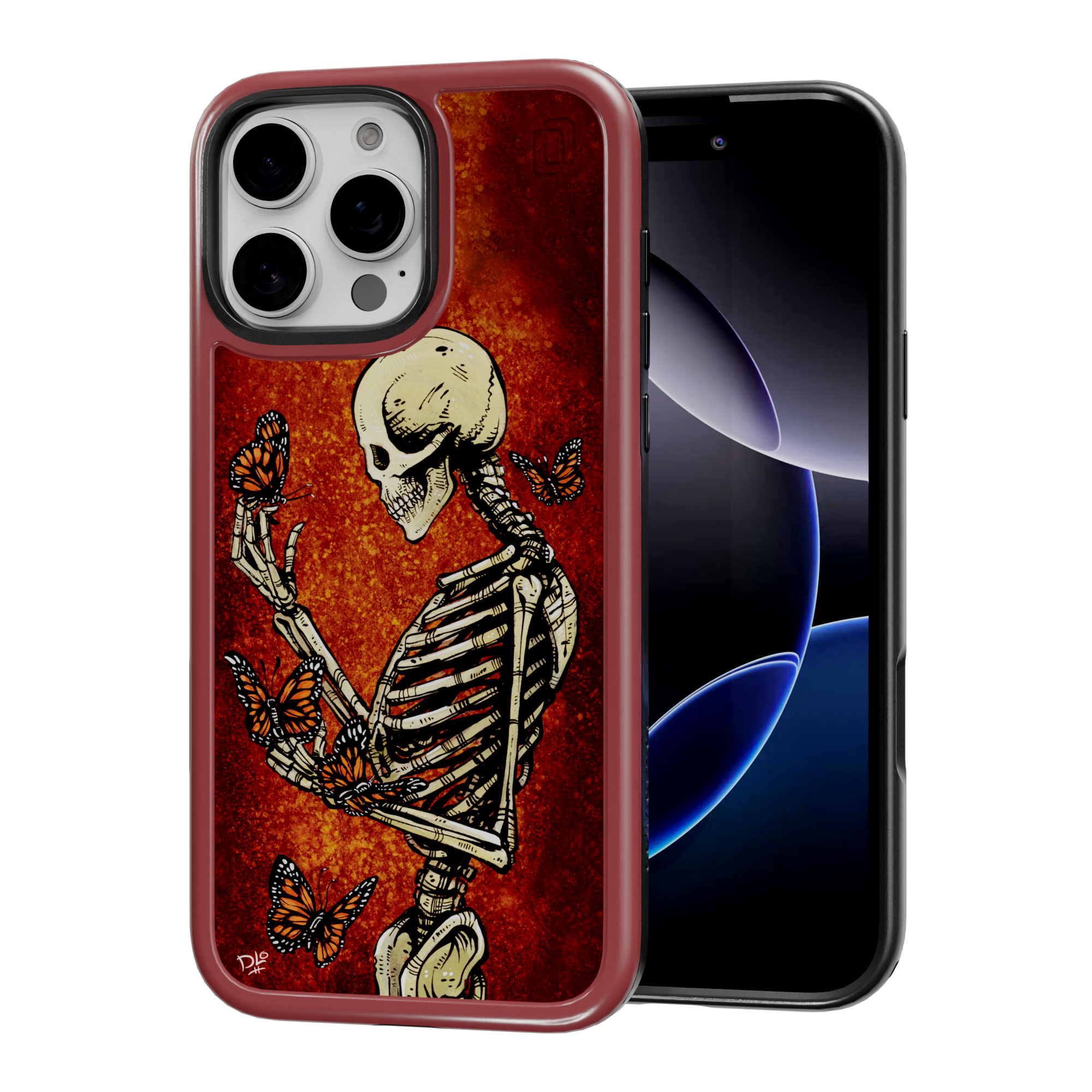 Metamorphosis by David Lozeau | iPhone 16 Series | Shock-Absorbent MagSafe® Case iPhone 16 Pro Max / Lava Red