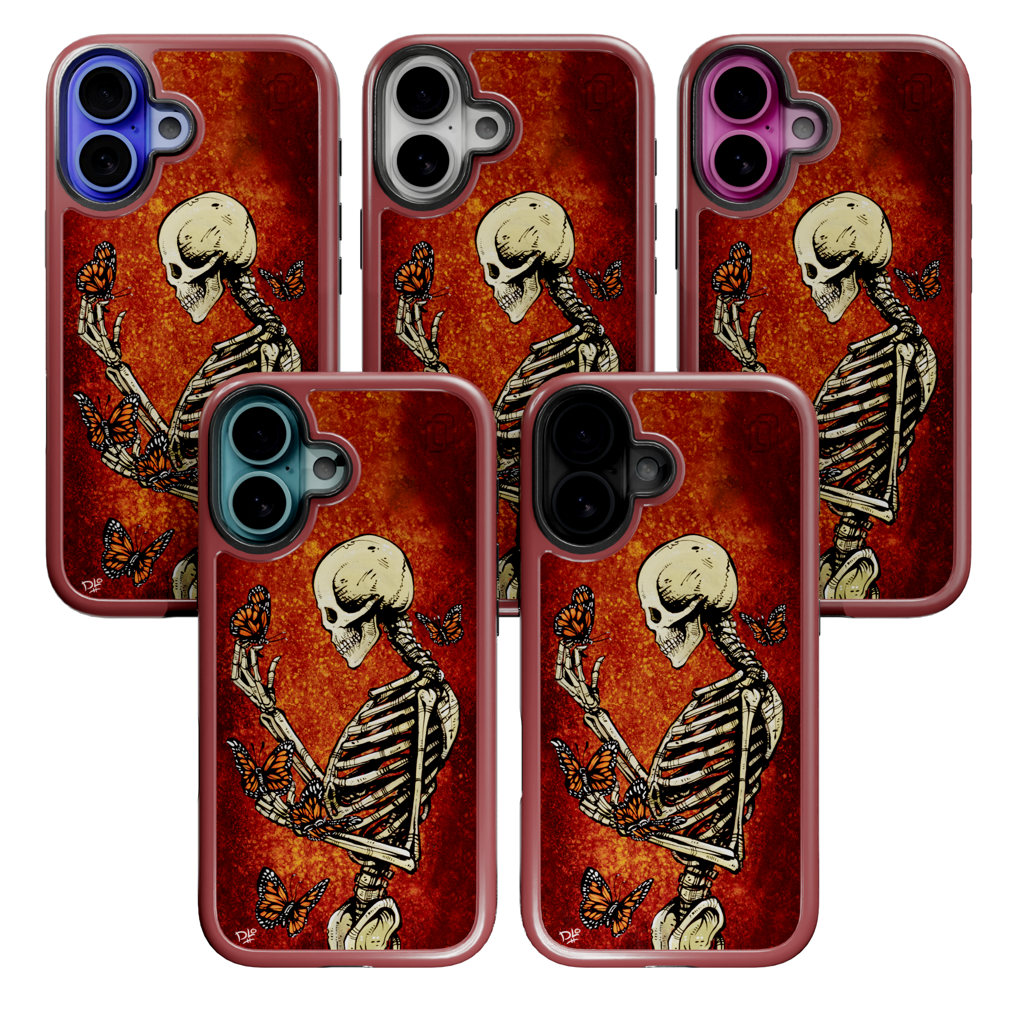 Metamorphosis by David Lozeau | iPhone 16 Series | Shock-Absorbent MagSafe® Case iPhone 16 Pro Max / Lava Red