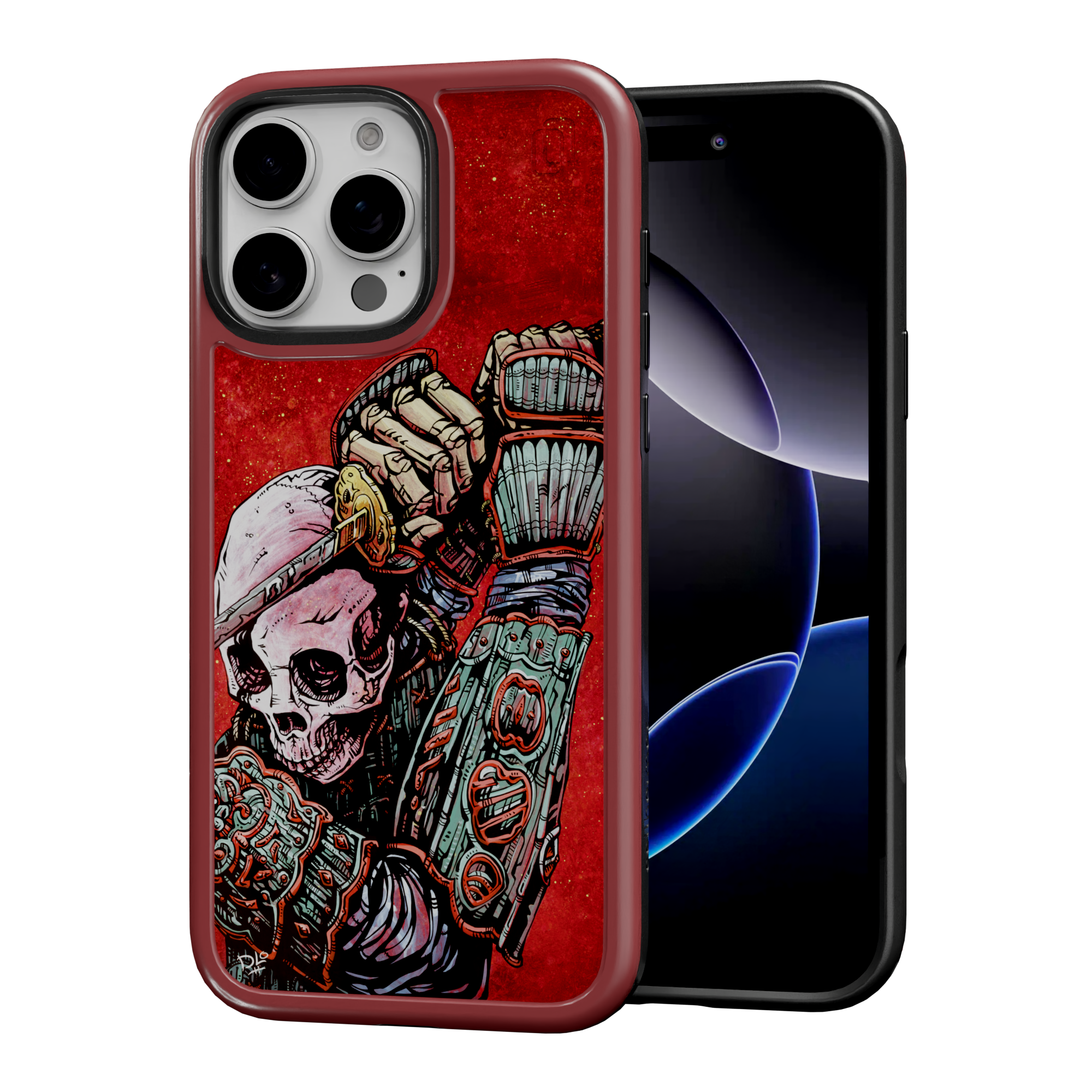 Strength by David Lozeau | iPhone 16 Series | Shock-Absorbent MagSafe® Case iPhone 16 Pro Max / Lava Red