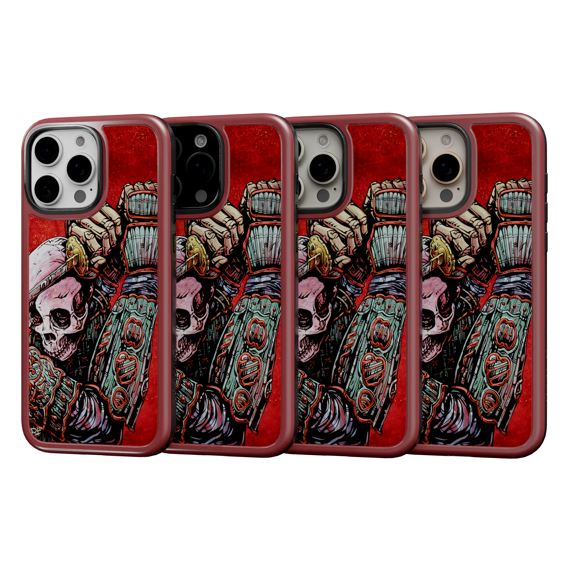 Strength by David Lozeau | iPhone 16 Series | Shock-Absorbent MagSafe® Case iPhone 16 Pro Max / Lava Red