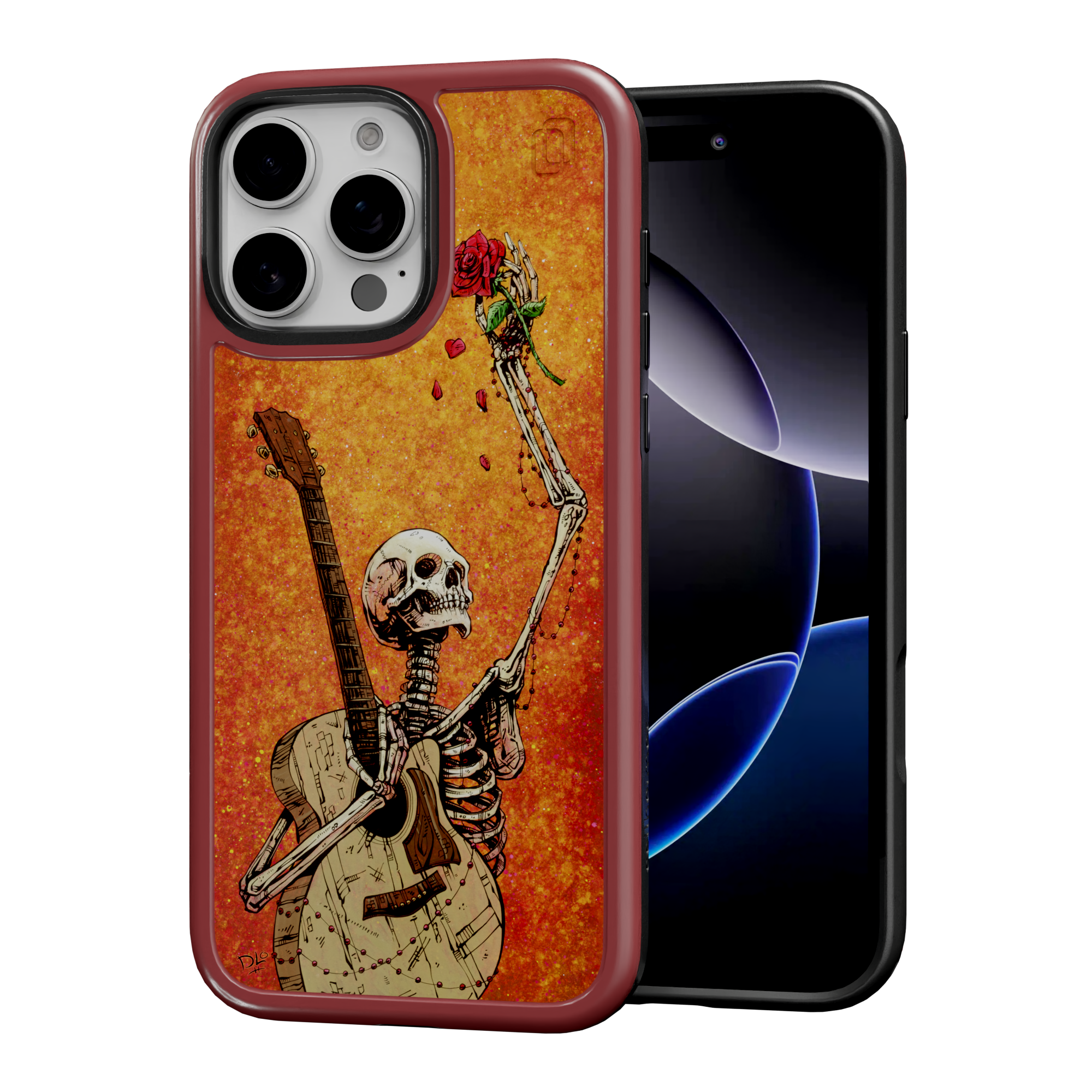 Until the Last Note by David Lozeau | iPhone 16 Series | Shock-Absorbent MagSafe® Case iPhone 16 Pro Max / Lava Red