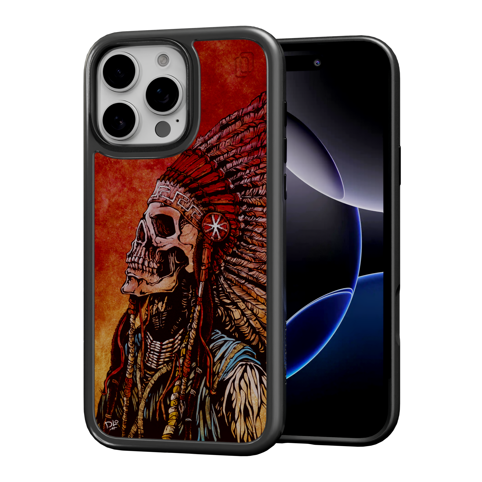 Spirit of a Nation by David Lozeau | iPhone 16 Series | Shock-Absorbent MagSafe® Case iPhone 16 Pro Max / Onyx Black