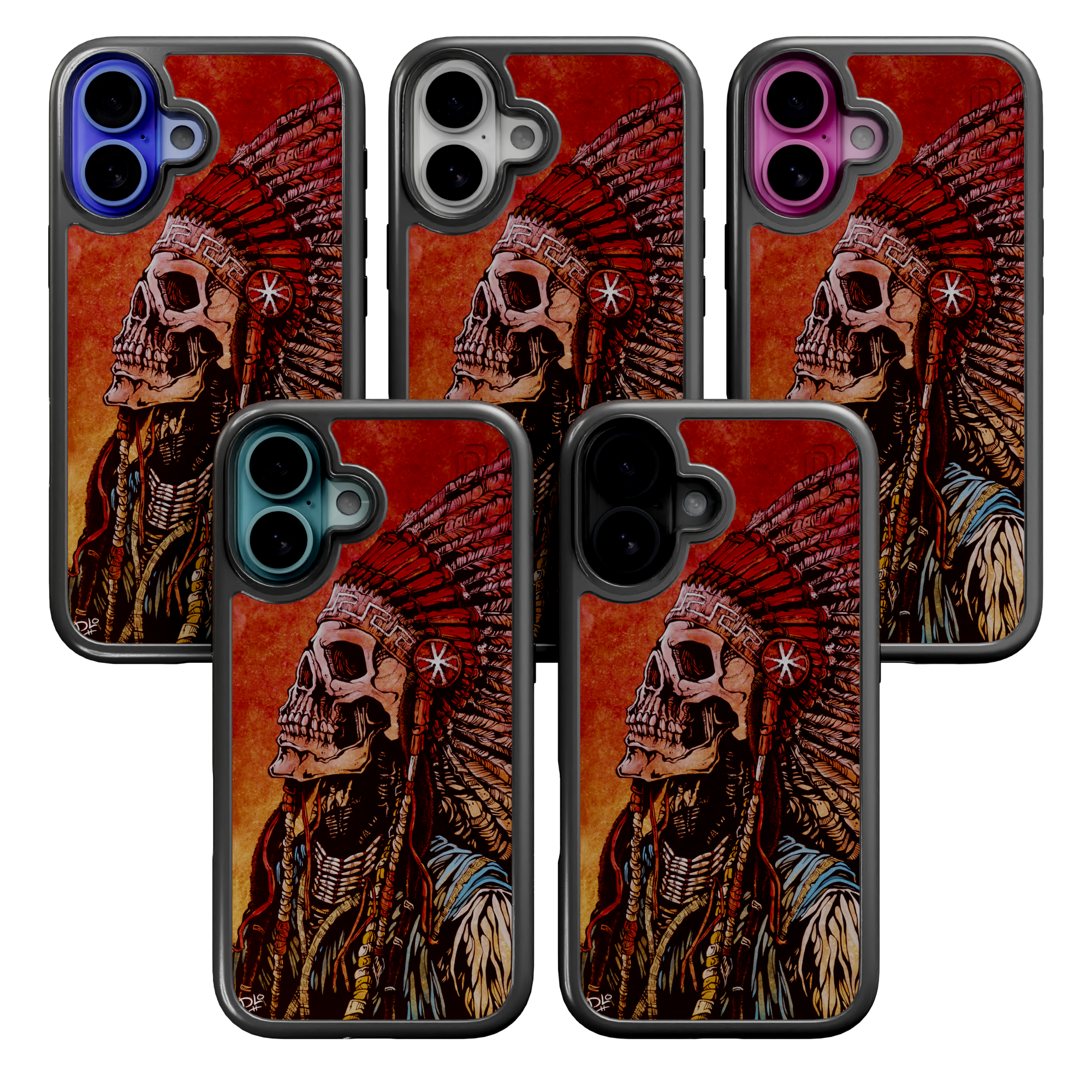 Spirit of a Nation by David Lozeau | iPhone 16 Series | Shock-Absorbent MagSafe® Case iPhone 16 Pro Max / Onyx Black