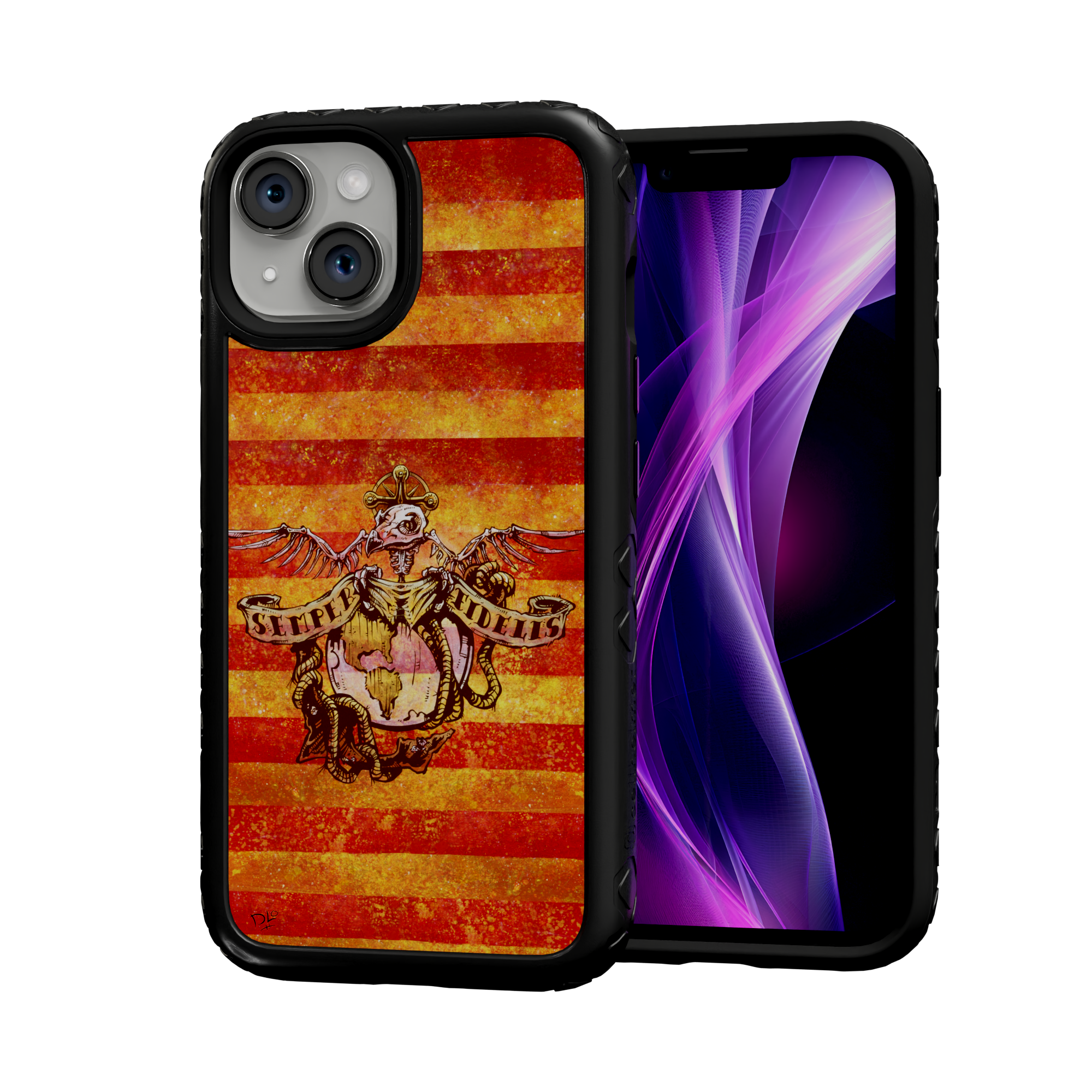 Semper Fidelis by David Lozeau | iPhone 14 Series | Shock-Absorbent MagSafe® Case iPhone 14 / Onyx Black