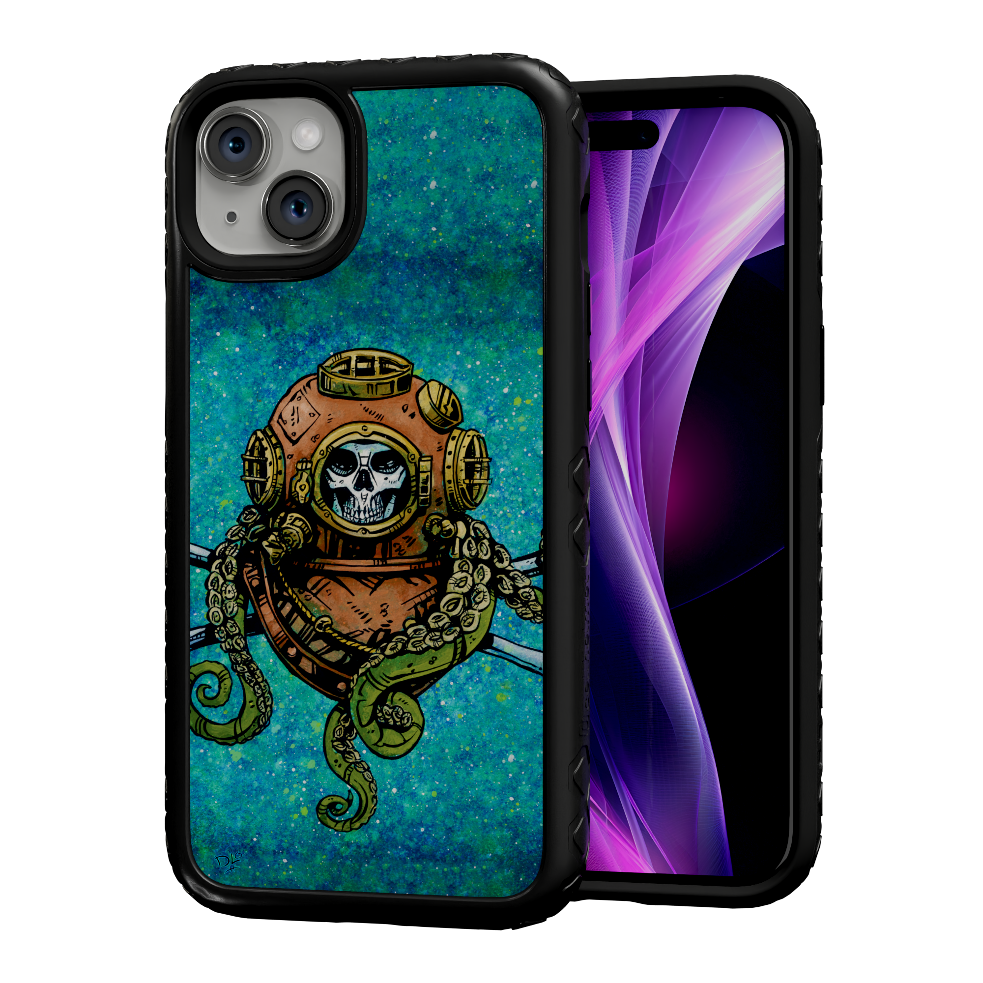 Diver Down by David Lozeau | iPhone 14 Series | Shock-Absorbent MagSafe® Case iPhone 14 Plus / Onyx Black