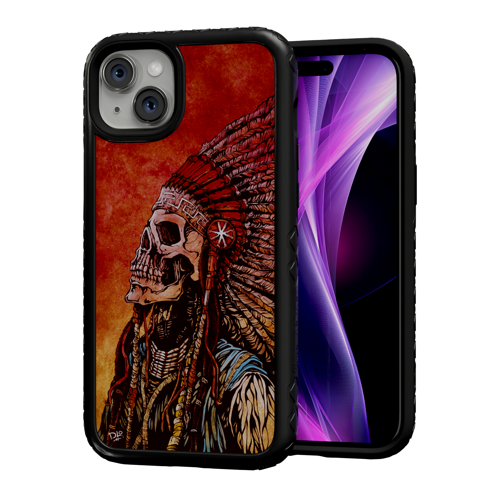 Spirit of a Nation by David Lozeau | iPhone 14 Series | Shock-Absorbent MagSafe® Case iPhone 14 Plus / Onyx Black