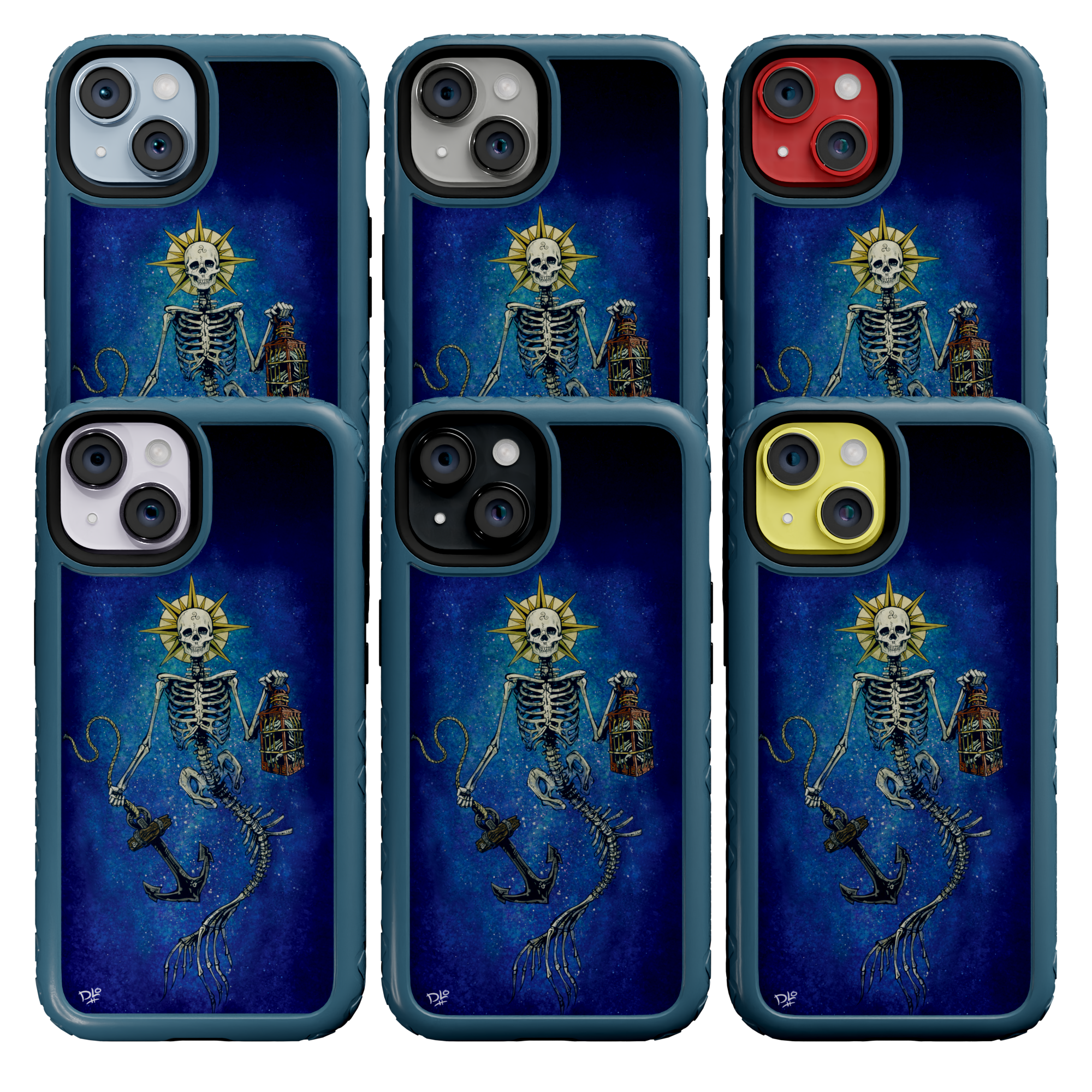 Lighting The Way by David Lozeau | iPhone 14 Series | Shock-Absorbent MagSafe® Case iPhone 14 Pro Max / Deep Sea Blue