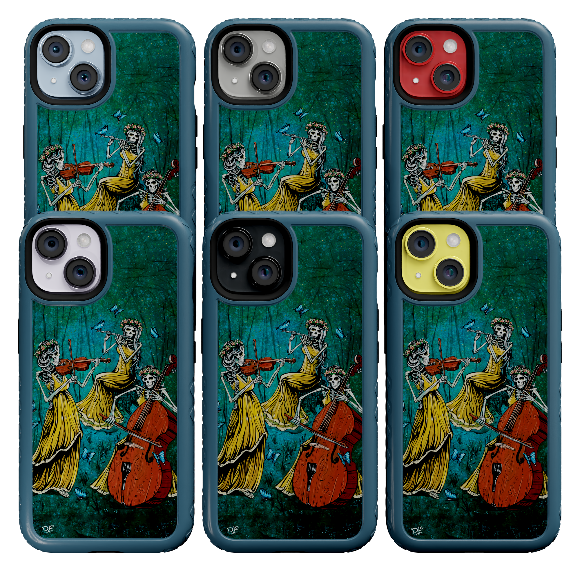 The Three by David Lozeau | iPhone 14 Series | Shock-Absorbent MagSafe® Case iPhone 14 Pro Max / Deep Sea Blue