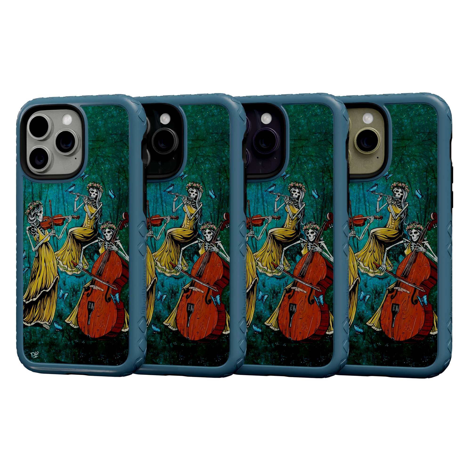 The Three by David Lozeau | iPhone 14 Series | Shock-Absorbent MagSafe® Case iPhone 14 Pro Max / Deep Sea Blue