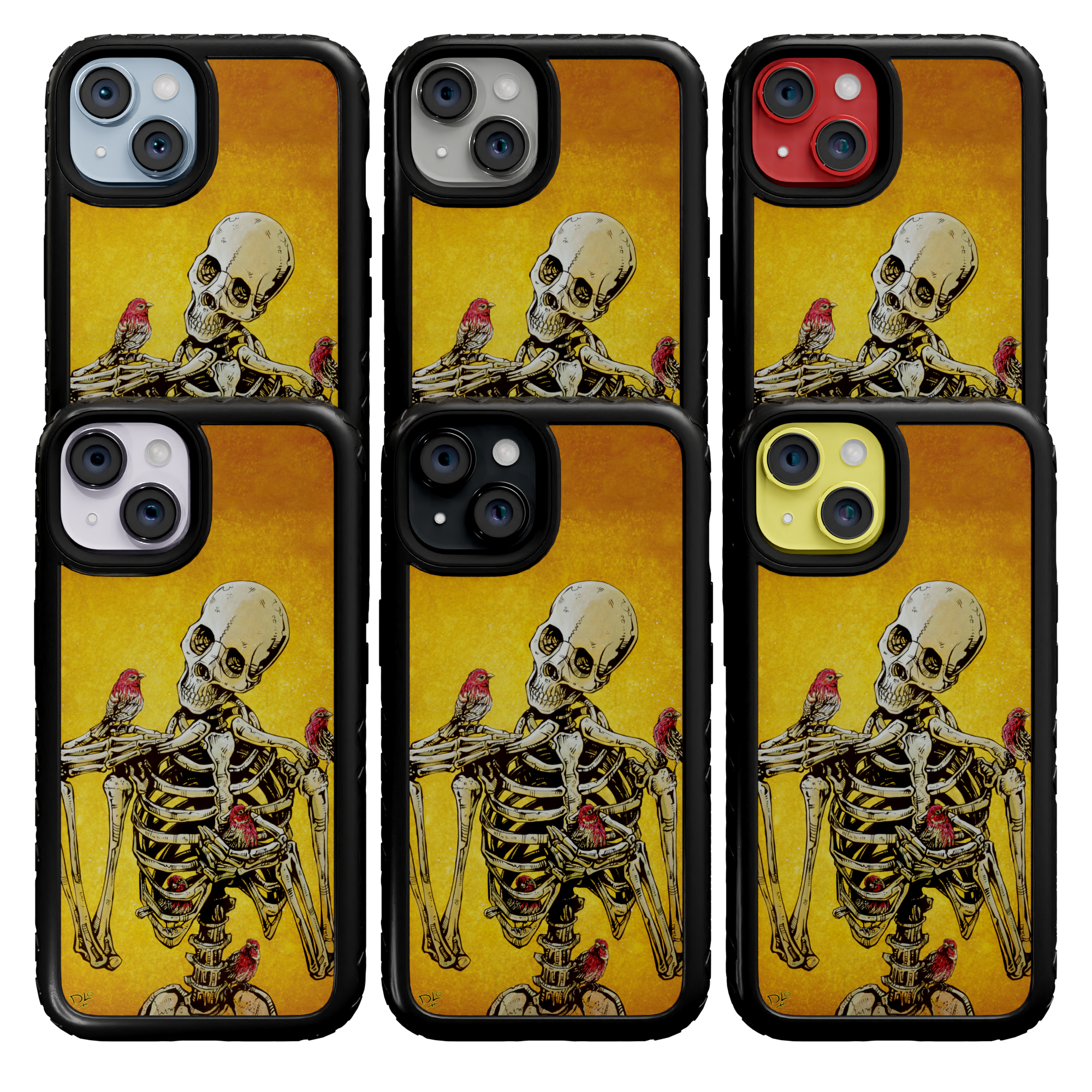 Birds of A Feather by David Lozeau | iPhone 14 Series | Shock-Absorbent MagSafe® Case iPhone 14 Pro Max / Onyx Black