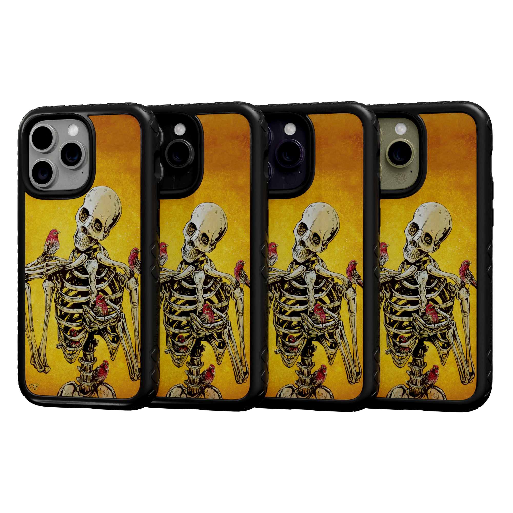 Birds of A Feather by David Lozeau | iPhone 14 Series | Shock-Absorbent MagSafe® Case iPhone 14 Pro Max / Onyx Black