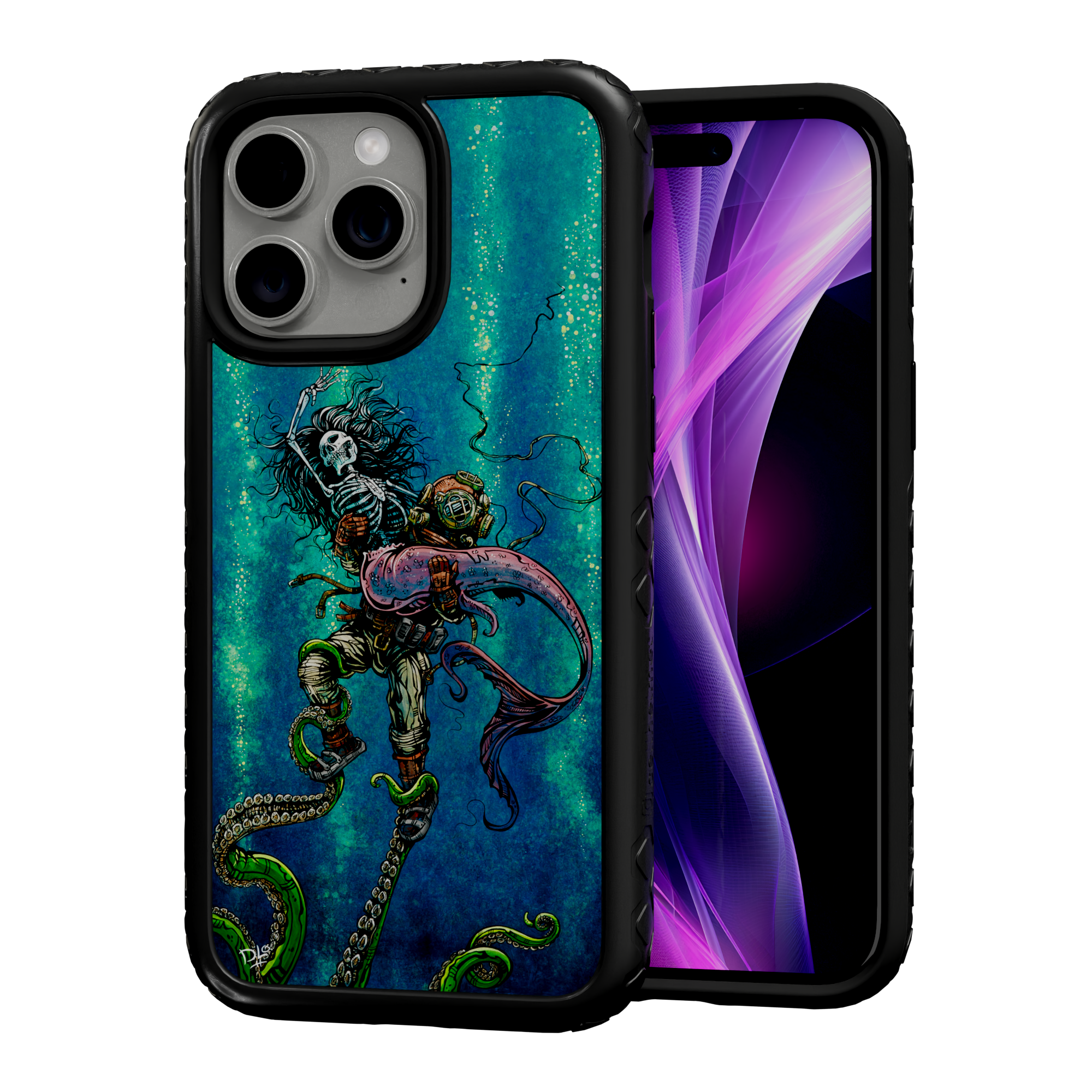 Catch or Release by David Lozeau | iPhone 14 Series | Shock-Absorbent MagSafe® Case iPhone 14 Pro Max / Onyx Black