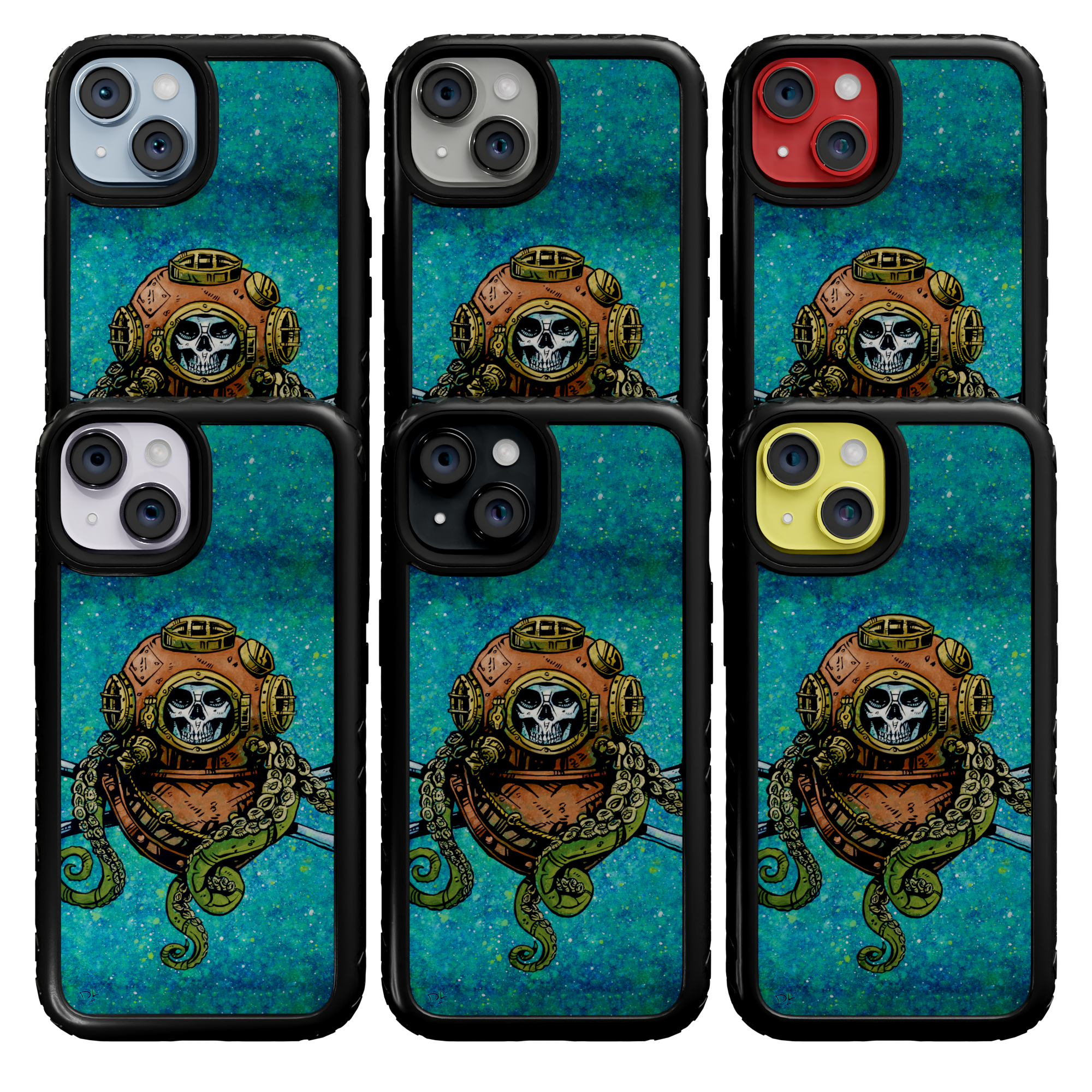 Diver Down by David Lozeau | iPhone 14 Series | Shock-Absorbent MagSafe® Case iPhone 14 Pro Max / Onyx Black