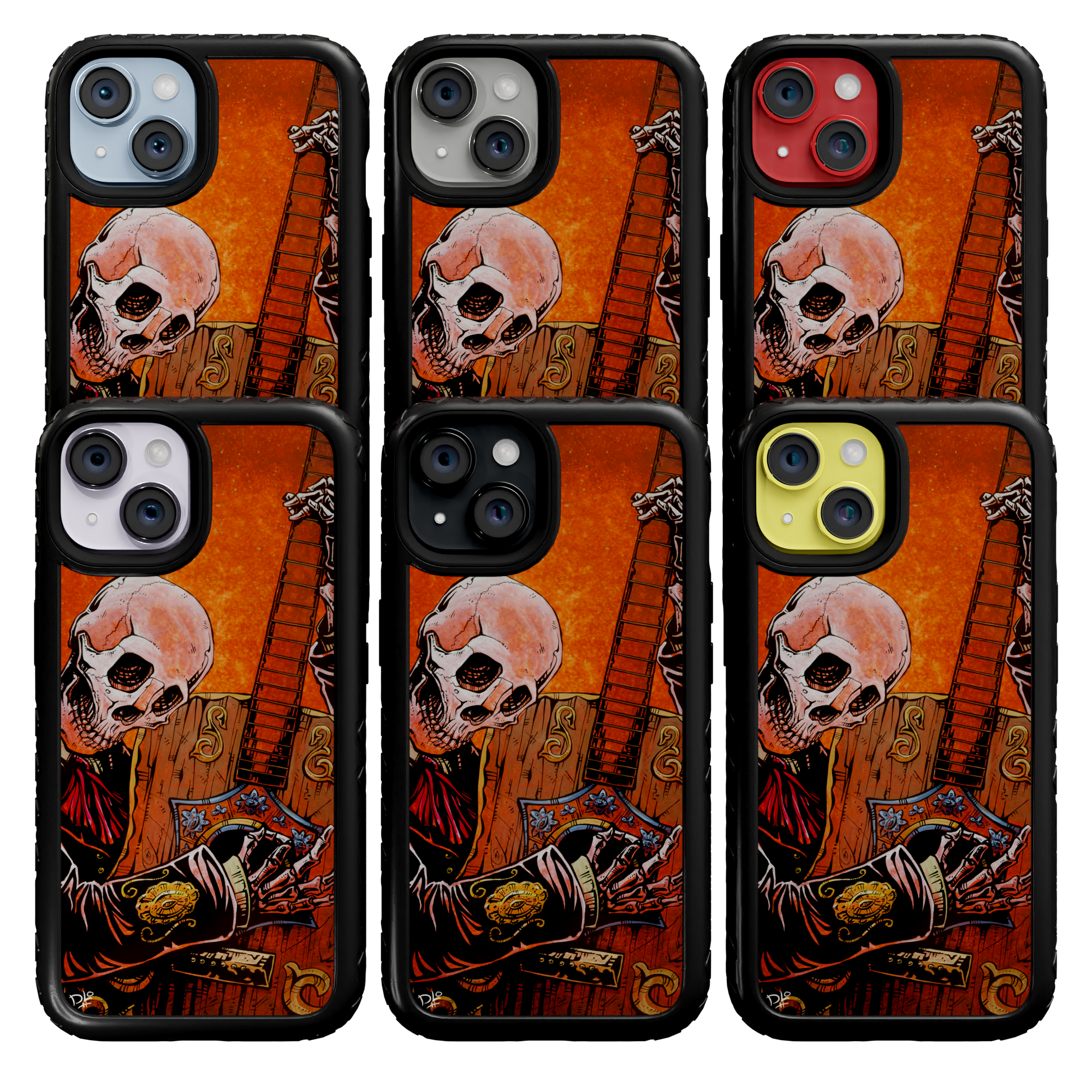 El Guitarrista by David Lozeau | iPhone 14 Series | Shock-Absorbent MagSafe® Case iPhone 14 Pro Max / Onyx Black