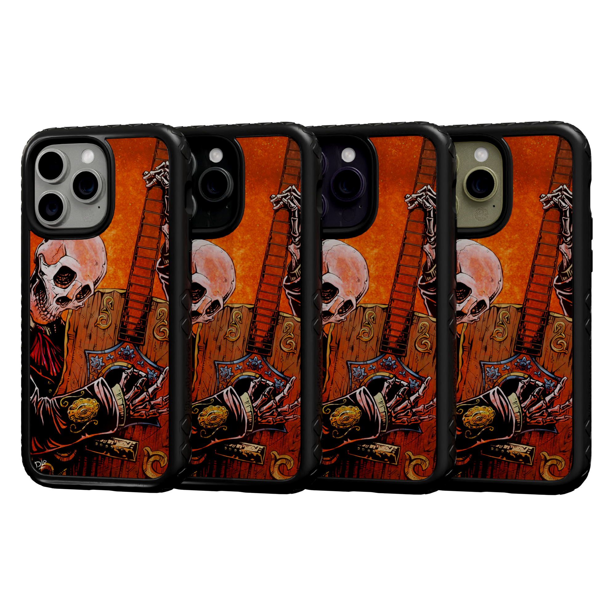 El Guitarrista by David Lozeau | iPhone 14 Series | Shock-Absorbent MagSafe® Case iPhone 14 Pro Max / Onyx Black