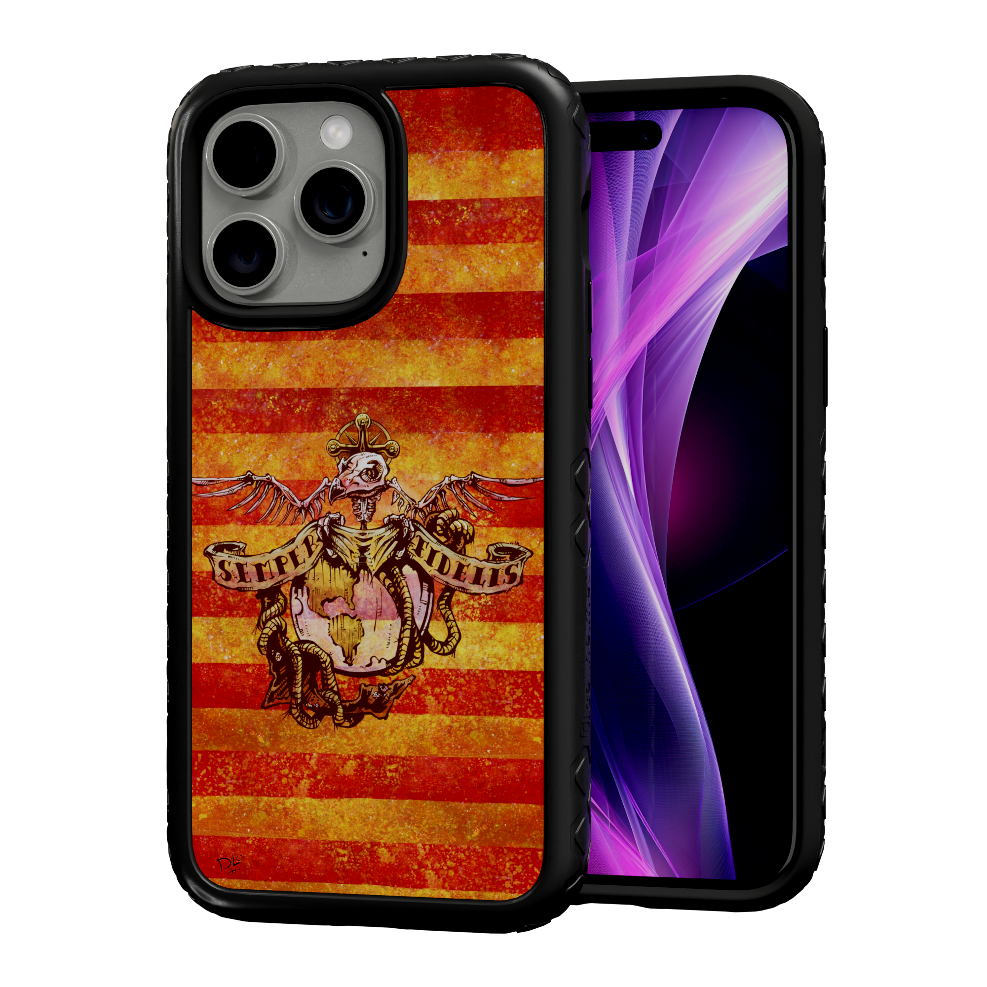 Semper Fidelis by David Lozeau | iPhone 14 Series | Shock-Absorbent MagSafe® Case iPhone 14 Pro Max / Onyx Black