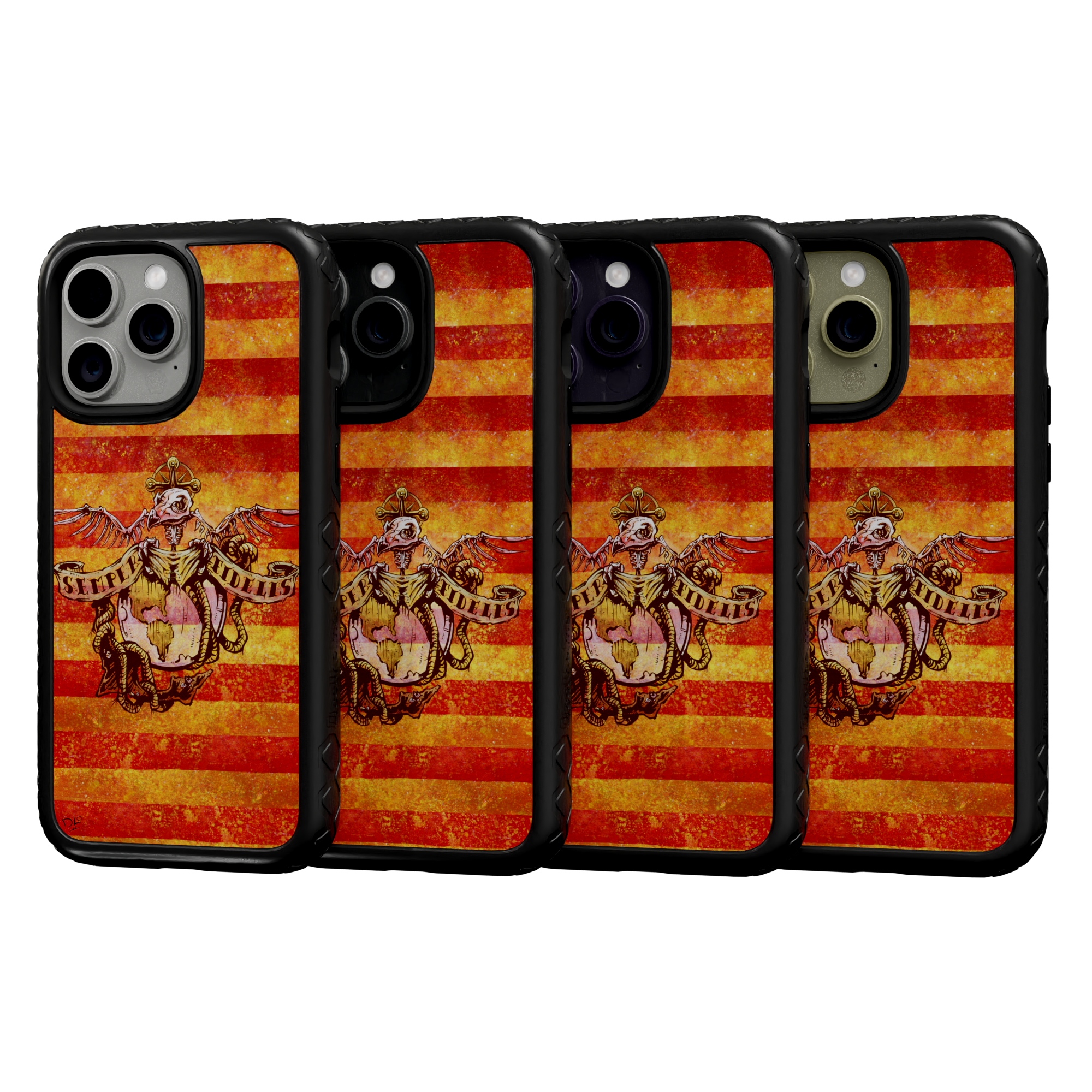 Semper Fidelis by David Lozeau | iPhone 14 Series | Shock-Absorbent MagSafe® Case iPhone 14 Pro Max / Onyx Black