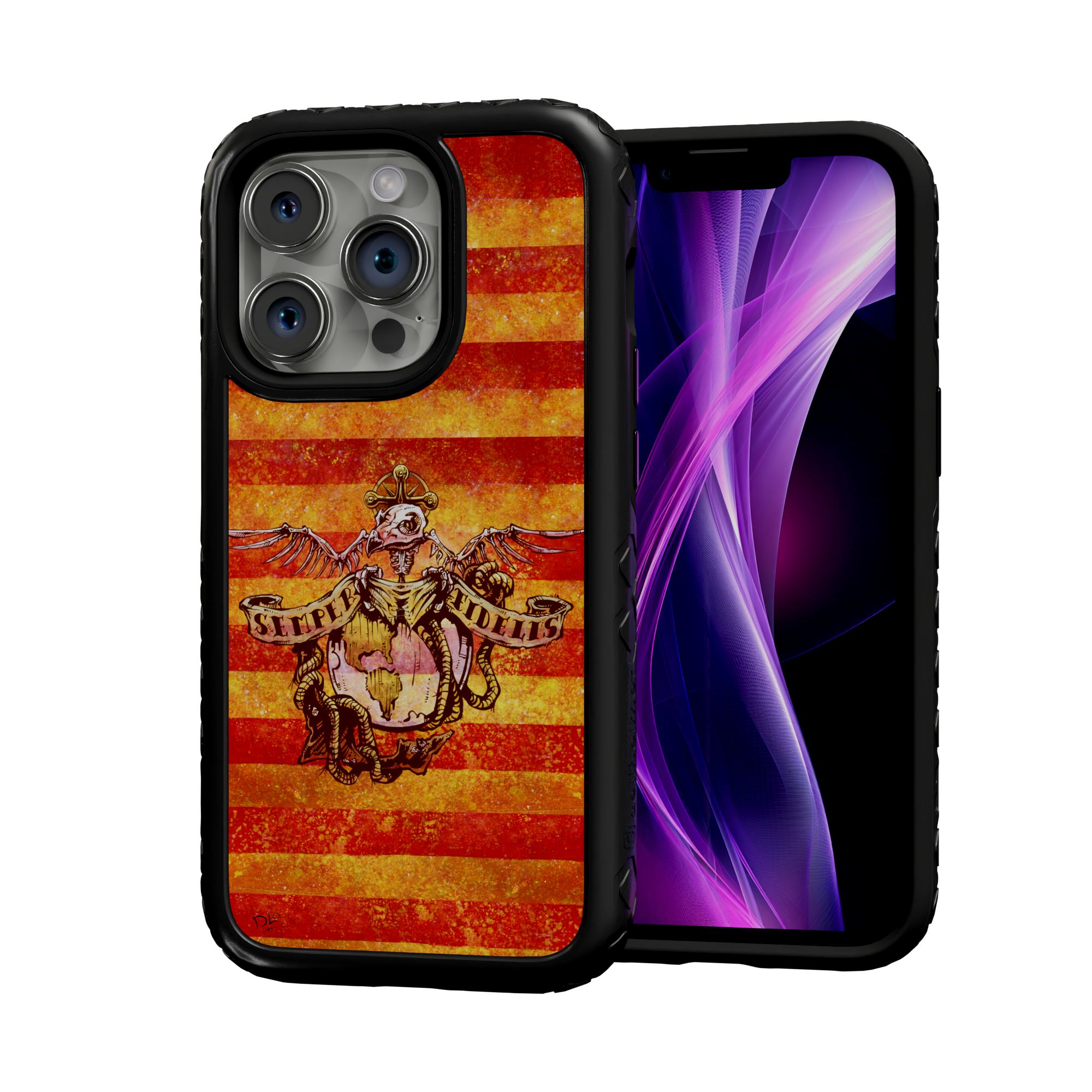 Semper Fidelis by David Lozeau | iPhone 14 Series | Shock-Absorbent MagSafe® Case iPhone 14 Pro / Onyx Black