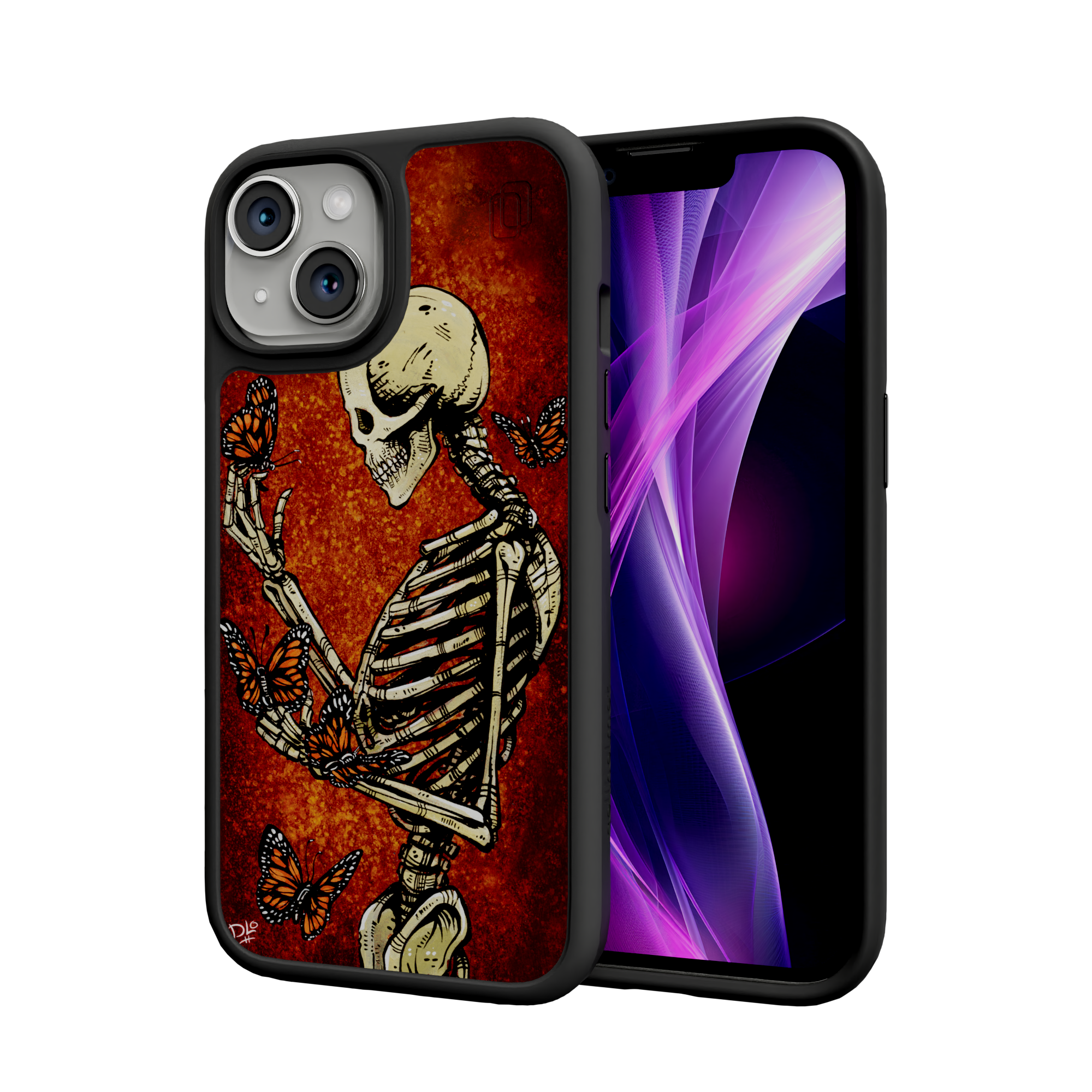 Metamorphosis by David Lozeau | iPhone 15 Series | Shock-Absorbent MagSafe® Case iPhone 15 / Onyx Black