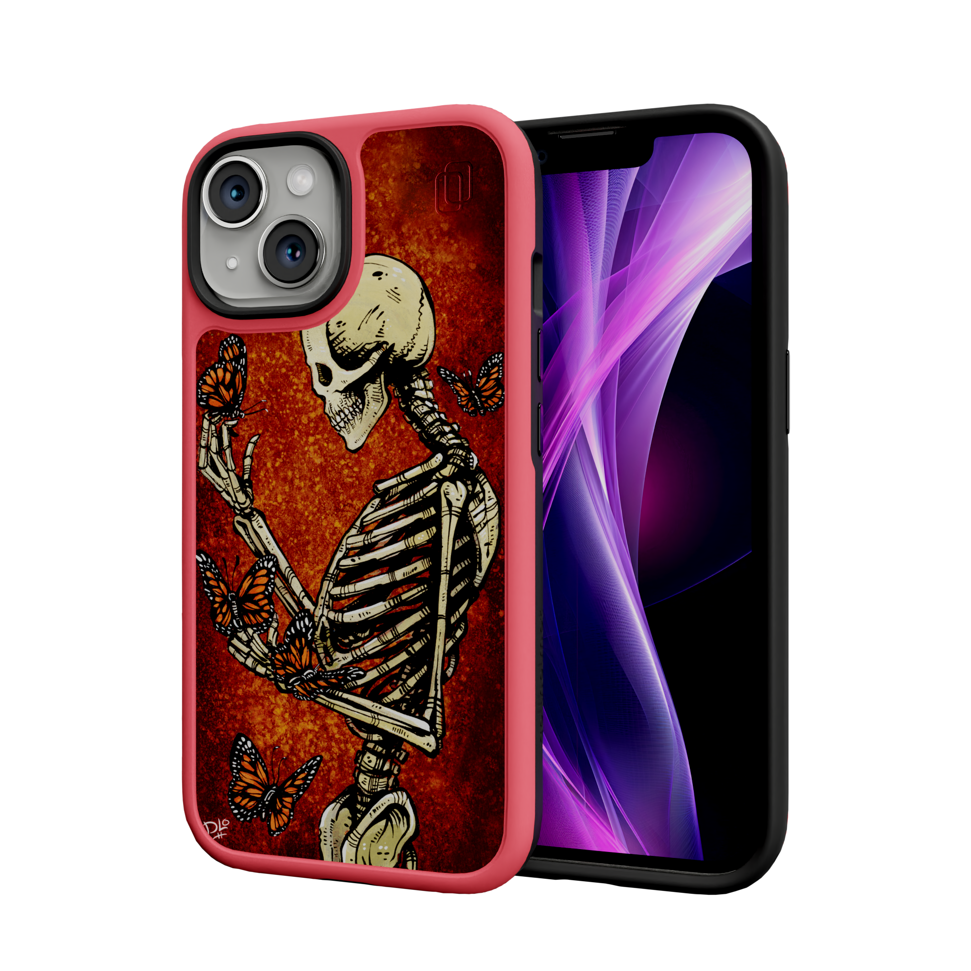 Metamorphosis by David Lozeau | iPhone 15 Series | Shock-Absorbent MagSafe® Case iPhone 15 / Scarlet Red