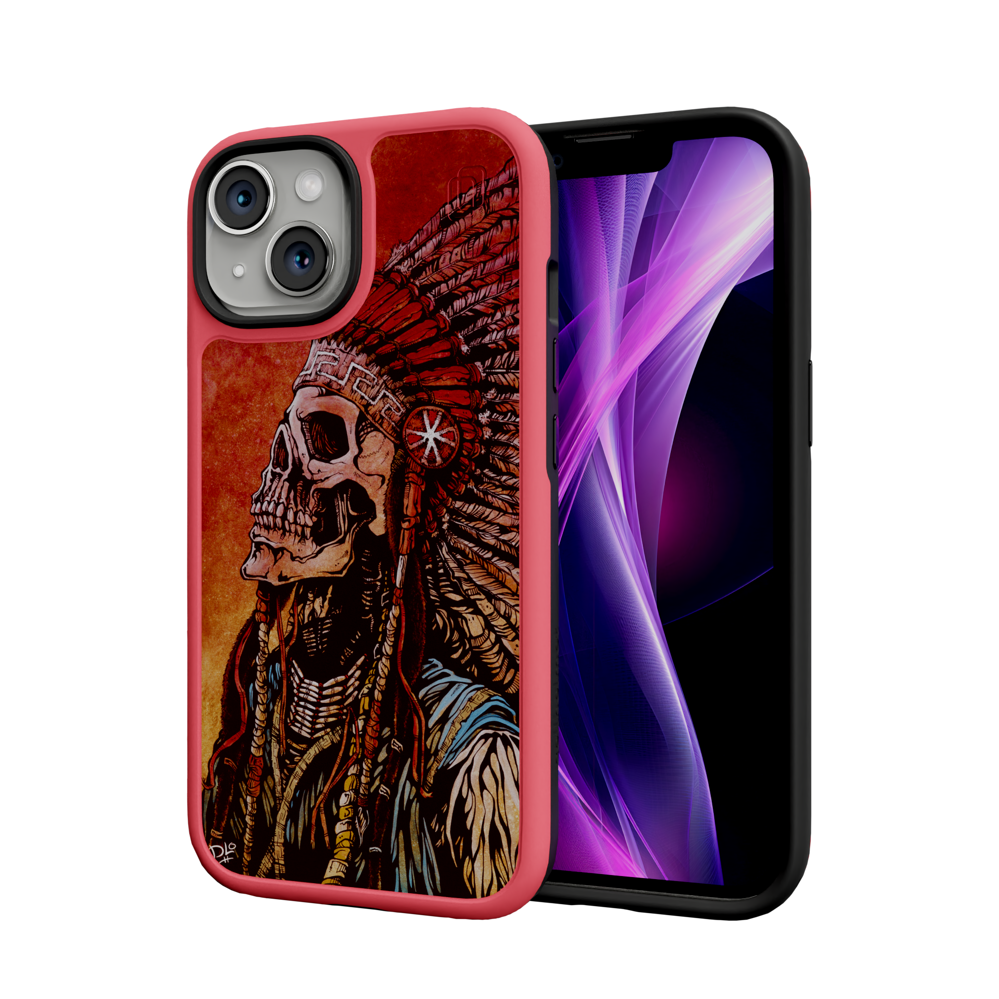 Spirit of a Nation by David Lozeau | iPhone 15 Series | Shock-Absorbent MagSafe® Case iPhone 15 / Scarlet Red