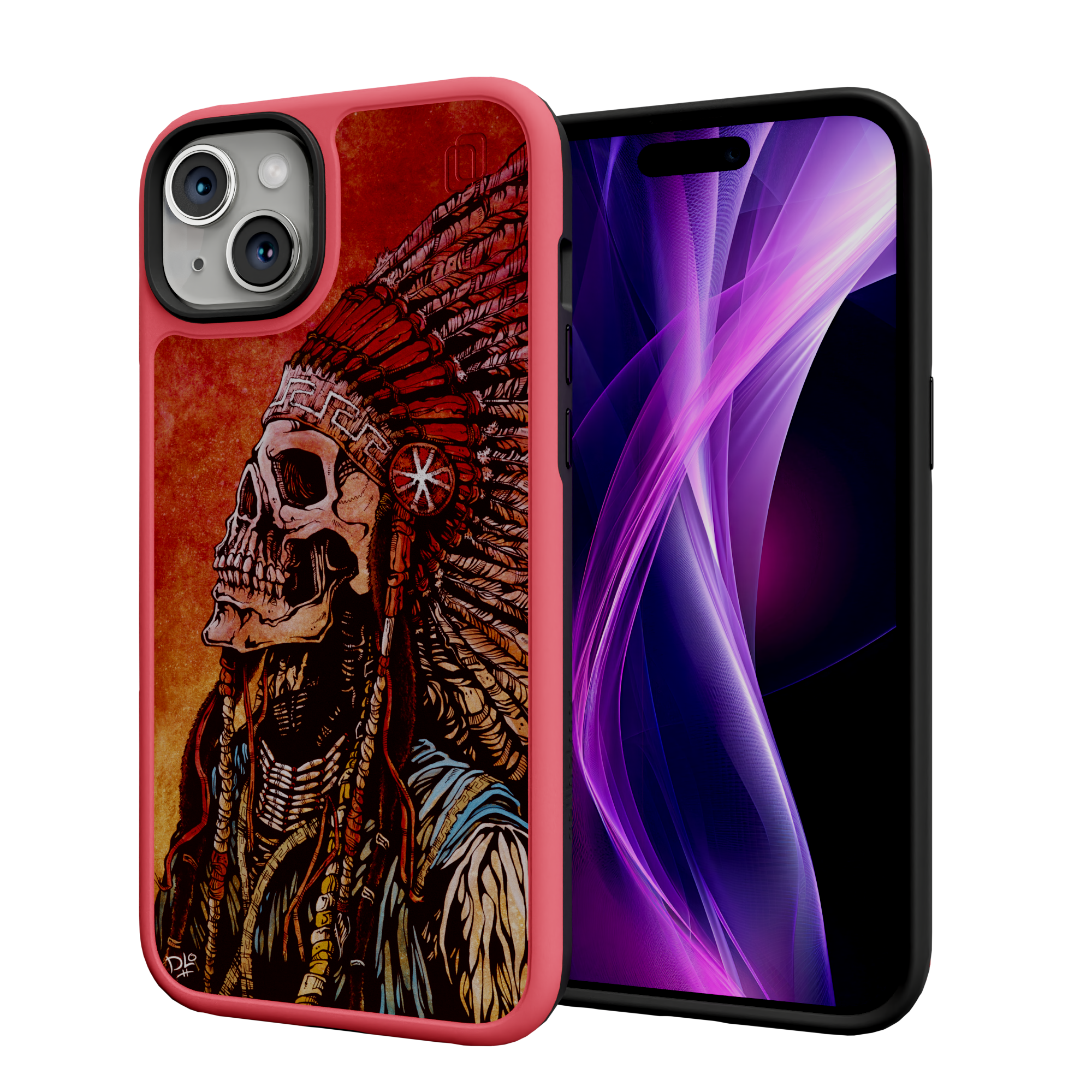 Spirit of a Nation by David Lozeau | iPhone 15 Series | Shock-Absorbent MagSafe® Case iPhone 15 Plus / Scarlet Red