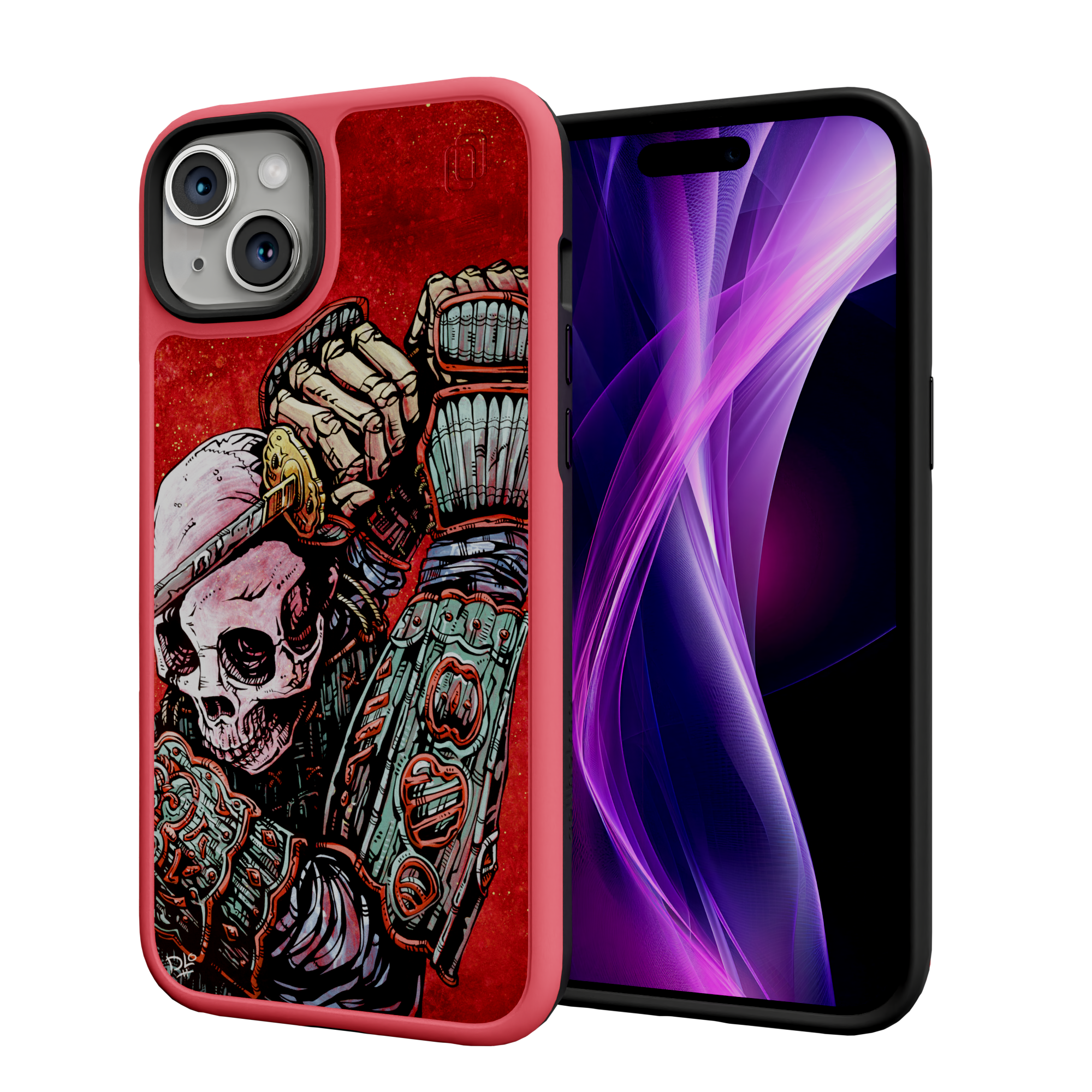 Strength by David Lozeau | iPhone 15 Series | Shock-Absorbent MagSafe® Case iPhone 15 Plus / Scarlet Red