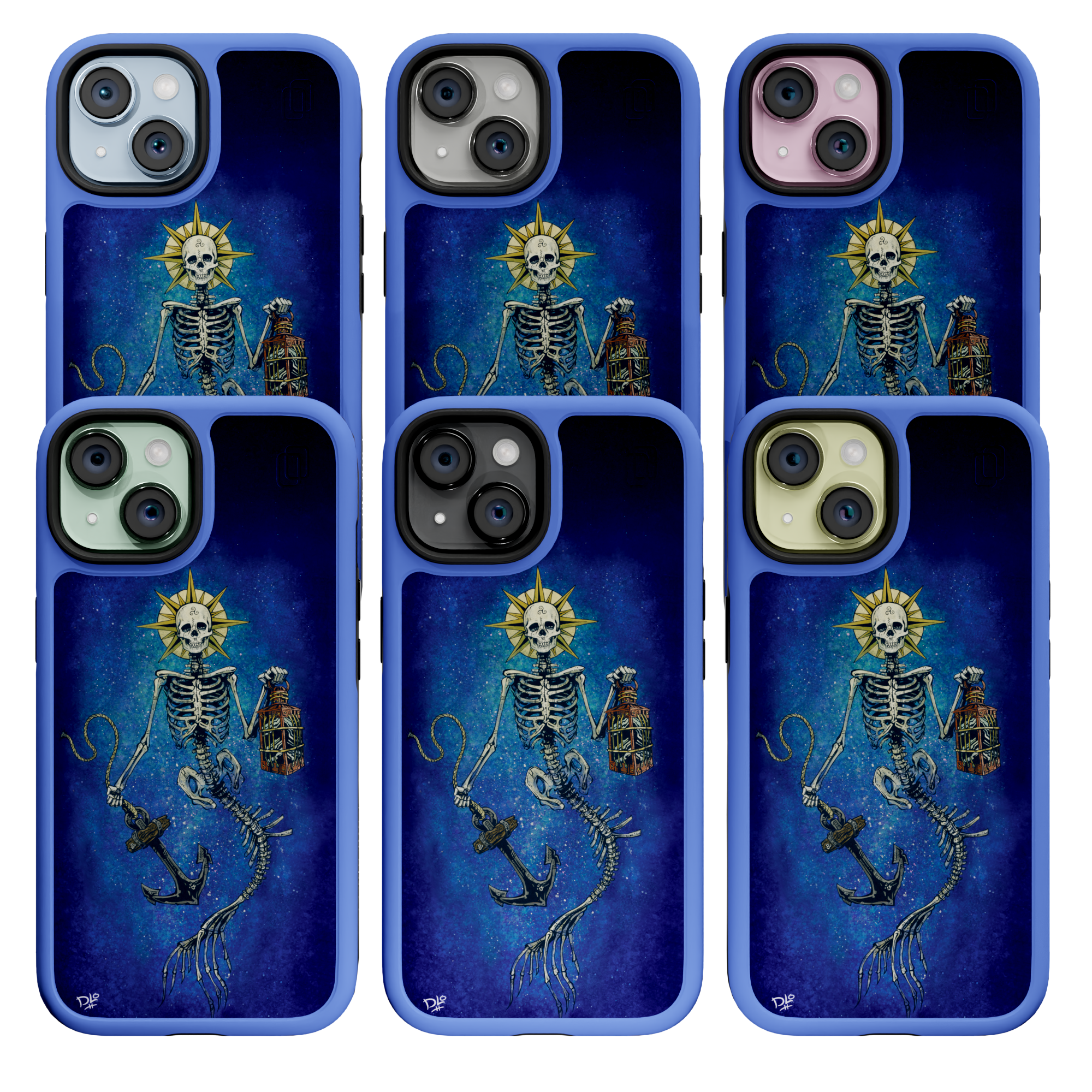 Lighting The Way by David Lozeau | iPhone 15 Series | Shock-Absorbent MagSafe® Case iPhone 15 Pro Max / Bermuda Blue