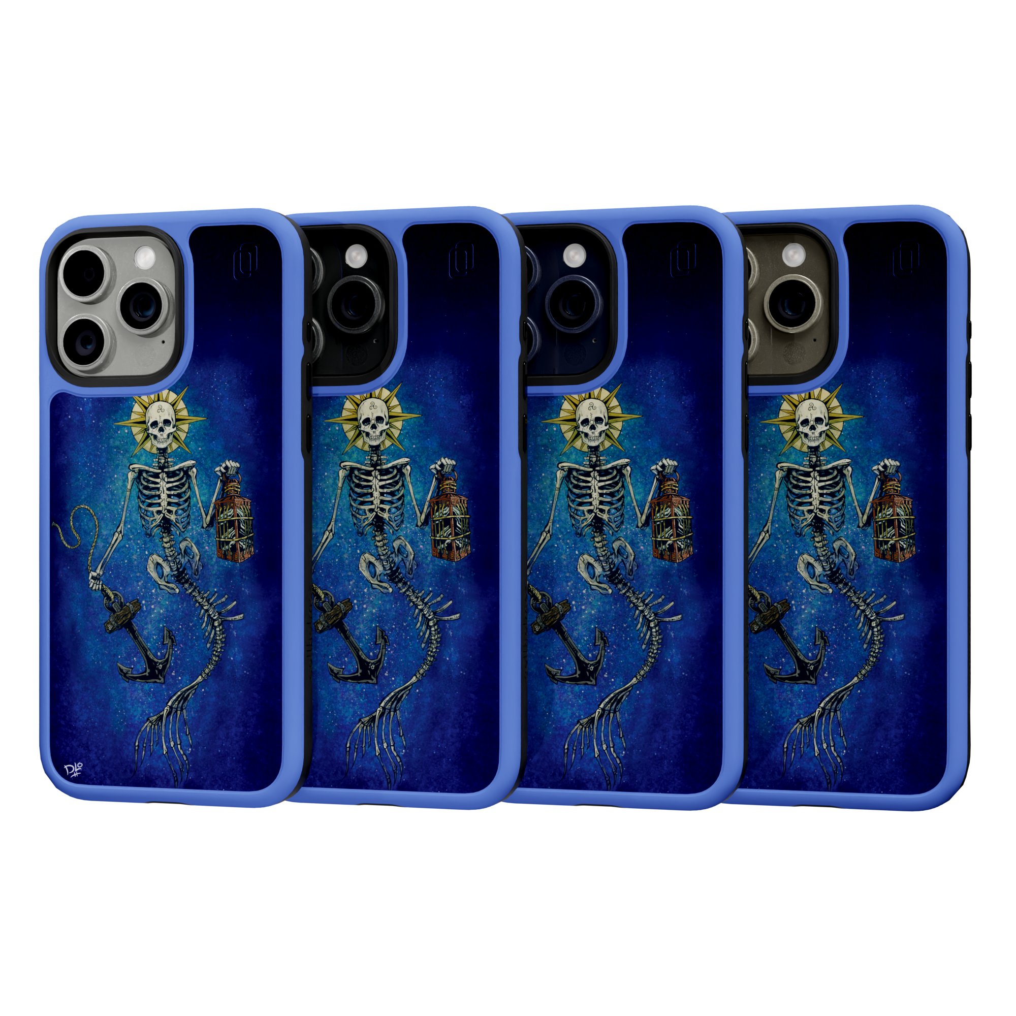 Lighting The Way by David Lozeau | iPhone 15 Series | Shock-Absorbent MagSafe® Case iPhone 15 Pro Max / Bermuda Blue