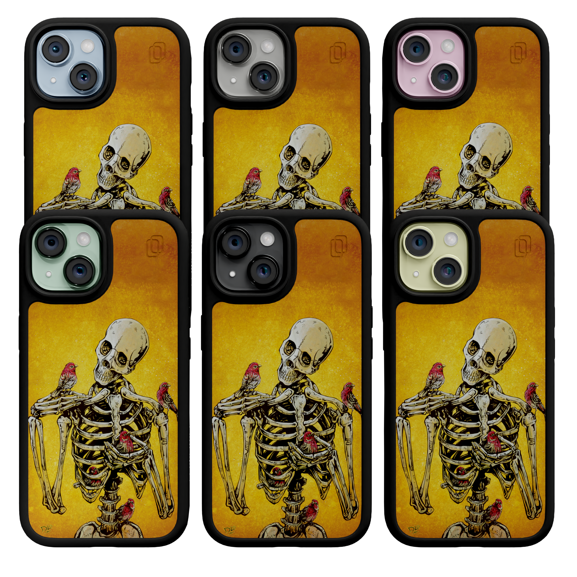 Birds of A Feather by David Lozeau | iPhone 15 Series | Shock-Absorbent MagSafe® Case iPhone 15 Pro Max / Onyx Black