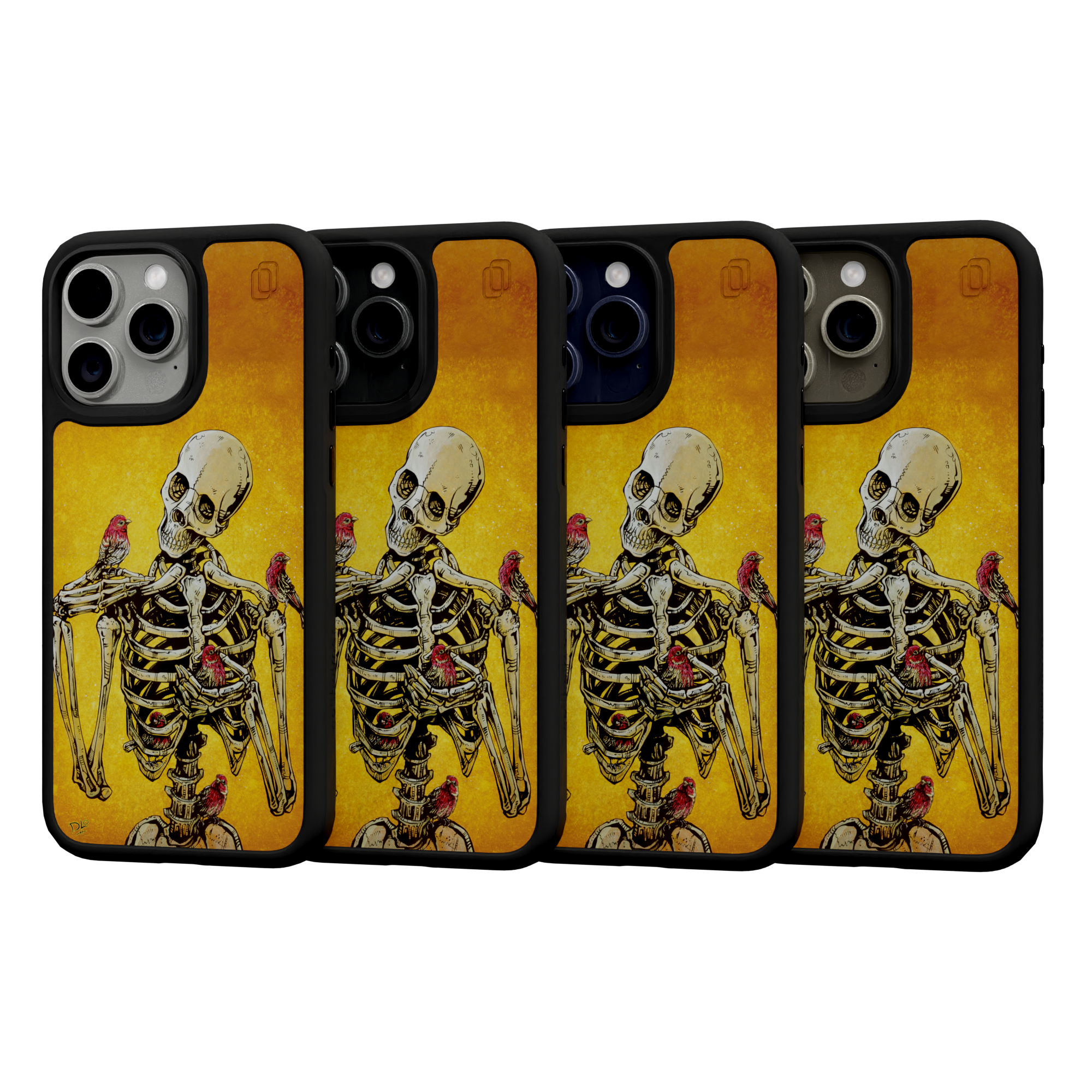 Birds of A Feather by David Lozeau | iPhone 15 Series | Shock-Absorbent MagSafe® Case iPhone 15 Pro Max / Onyx Black