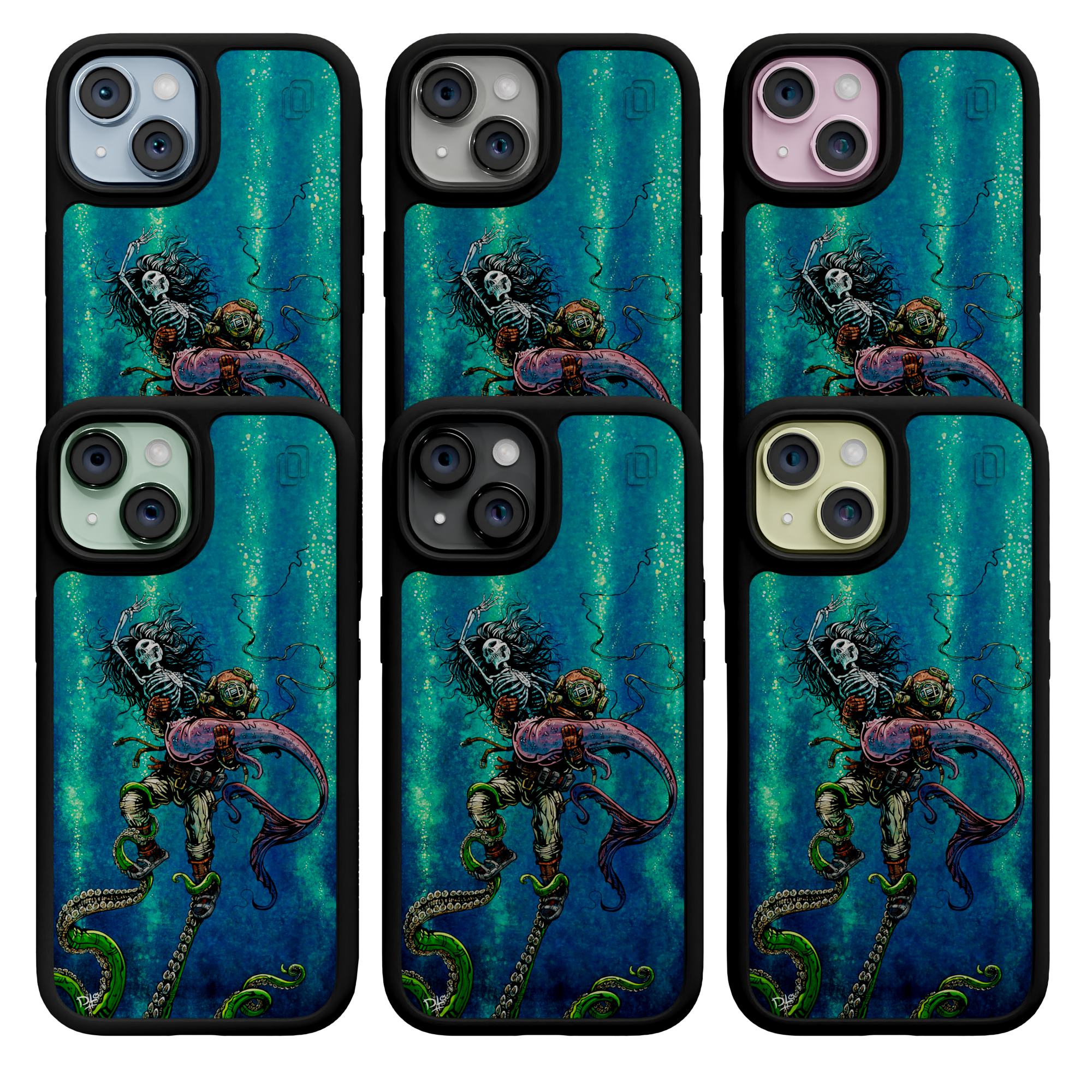 Catch or Release by David Lozeau | iPhone 15 Series | Shock-Absorbent MagSafe® Case iPhone 15 Pro Max / Onyx Black