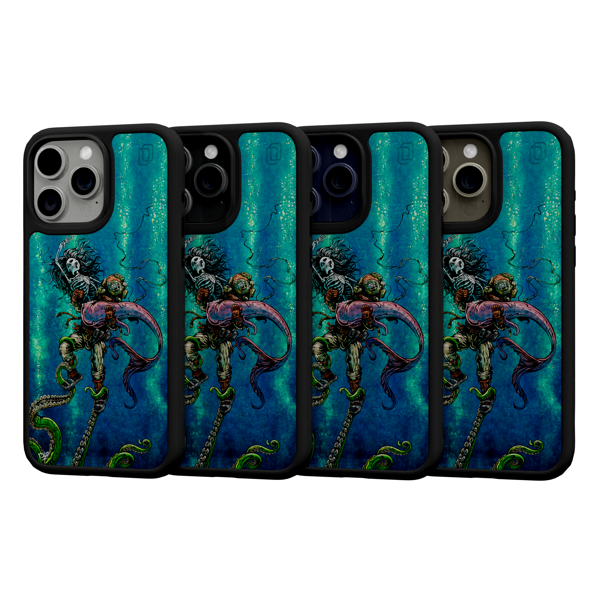 Catch or Release by David Lozeau | iPhone 15 Series | Shock-Absorbent MagSafe® Case iPhone 15 Pro Max / Onyx Black