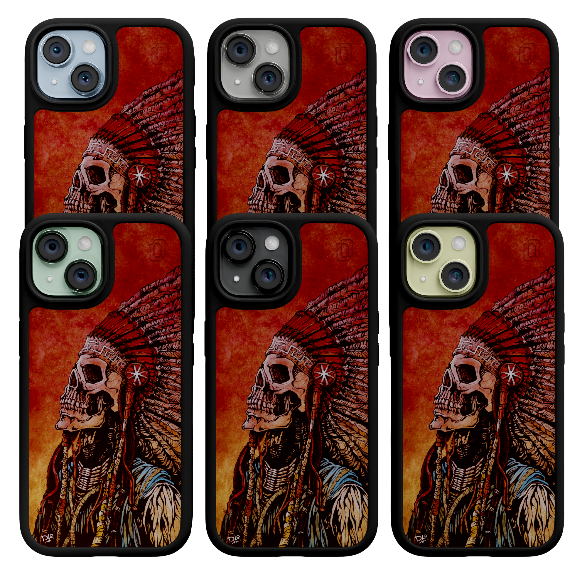 Spirit of a Nation by David Lozeau | iPhone 15 Series | Shock-Absorbent MagSafe® Case iPhone 15 Pro Max / Onyx Black