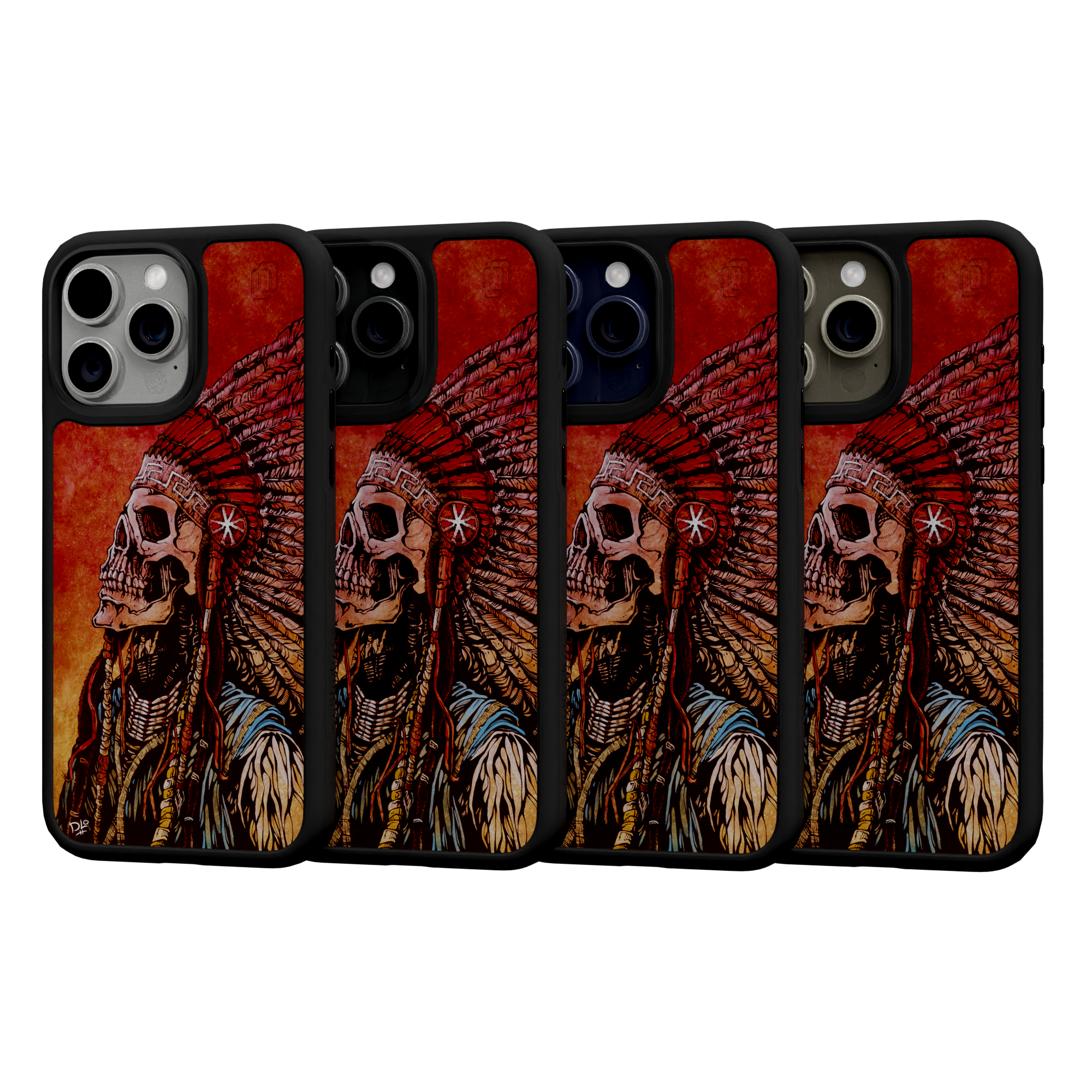 Spirit of a Nation by David Lozeau | iPhone 15 Series | Shock-Absorbent MagSafe® Case iPhone 15 Pro Max / Onyx Black