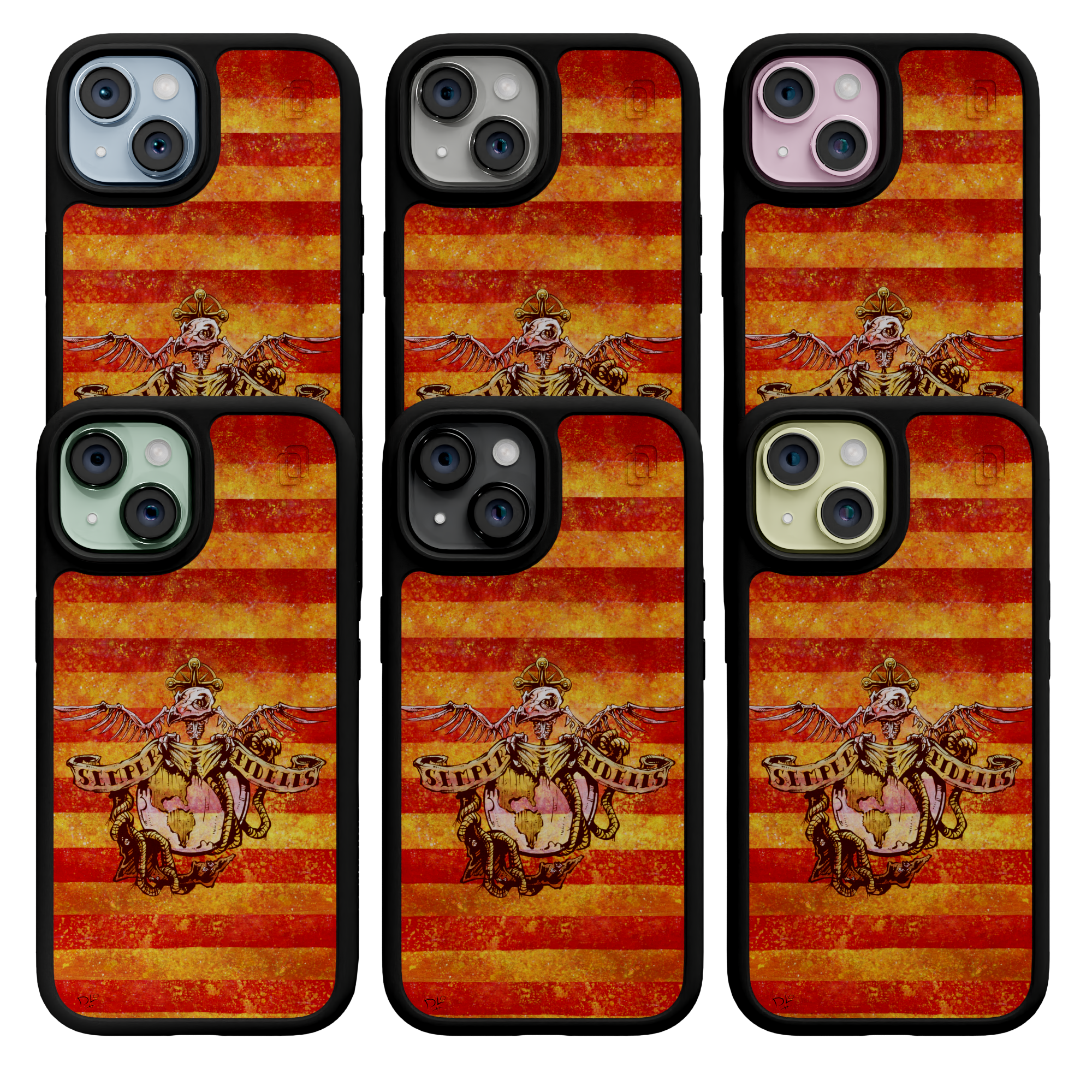 Semper Fidelis by David Lozeau | iPhone 15 Series | Shock-Absorbent MagSafe® Case iPhone 15 Pro Max / Onyx Black