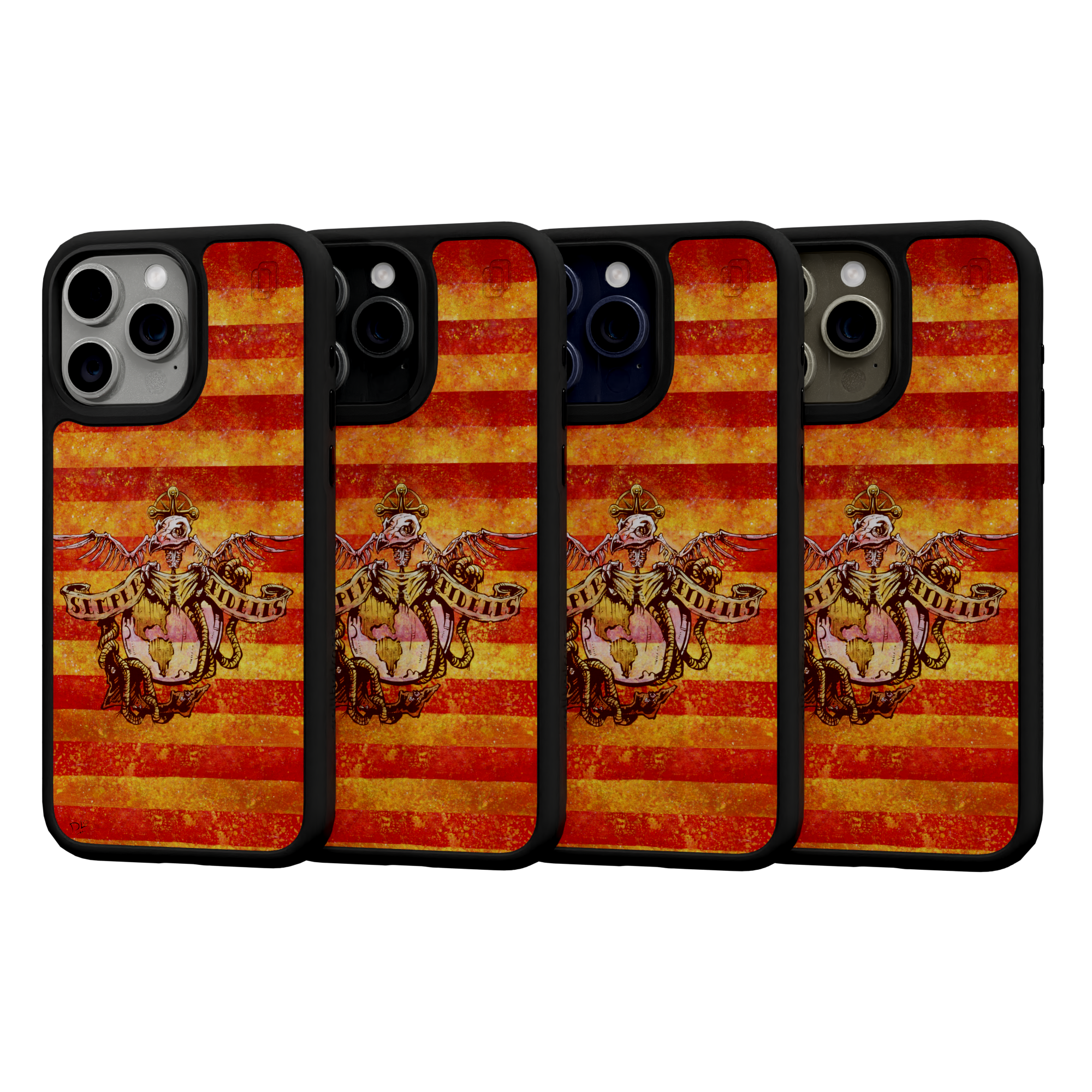 Semper Fidelis by David Lozeau | iPhone 15 Series | Shock-Absorbent MagSafe® Case iPhone 15 Pro Max / Onyx Black