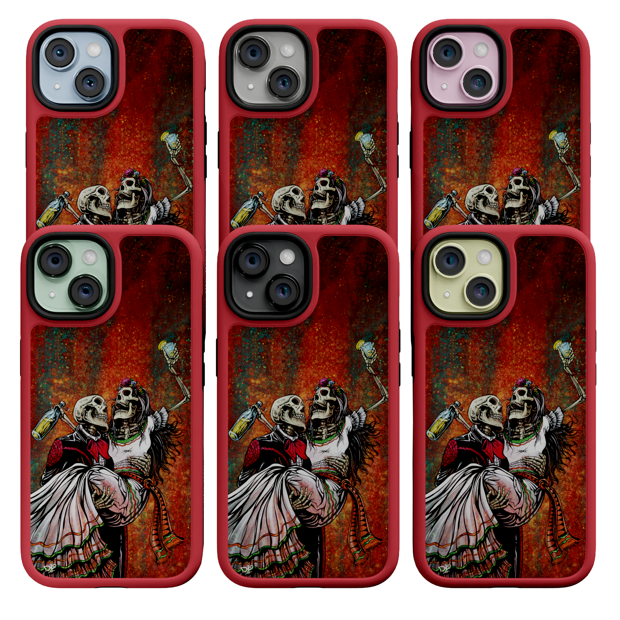 Bottoms Up by David Lozeau | iPhone 15 Series | Shock-Absorbent MagSafe® Case iPhone 15 Pro Max / Scarlet Red