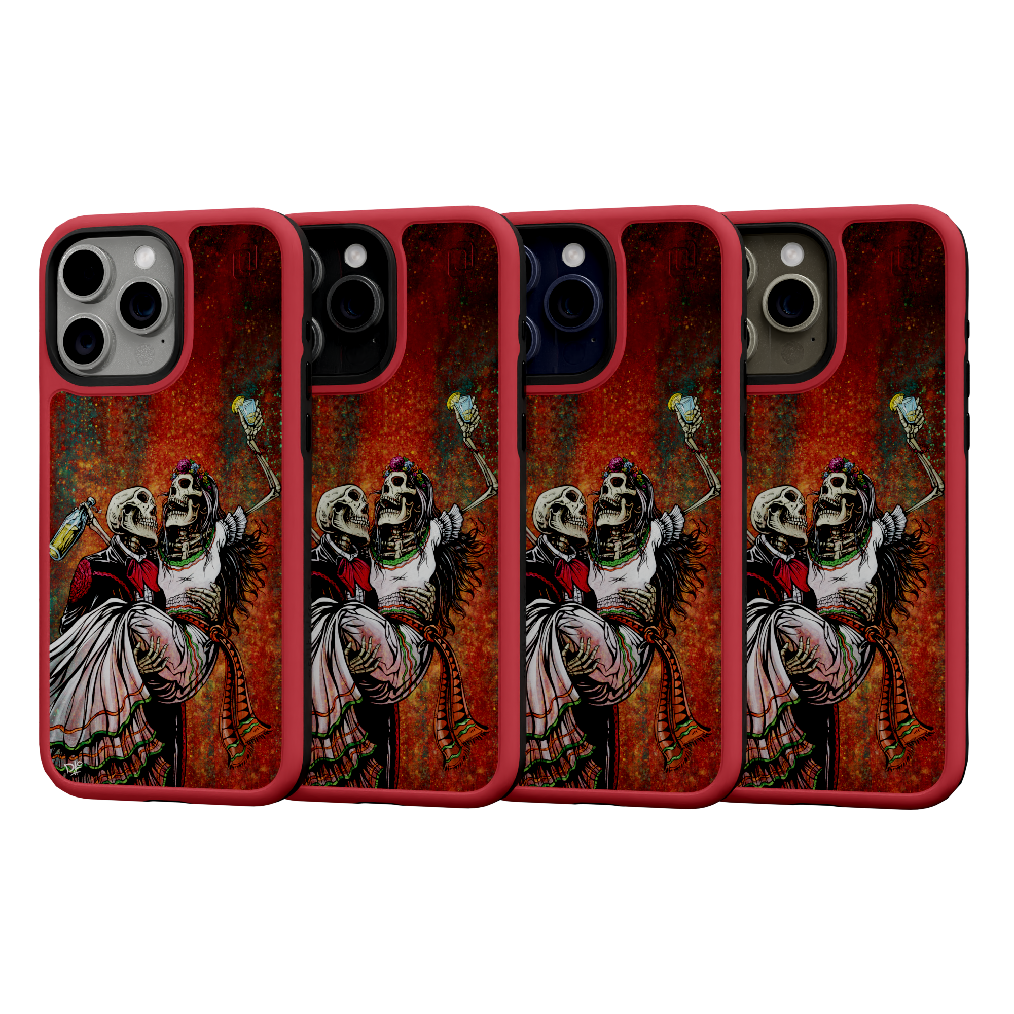 Bottoms Up by David Lozeau | iPhone 15 Series | Shock-Absorbent MagSafe® Case iPhone 15 Pro Max / Scarlet Red